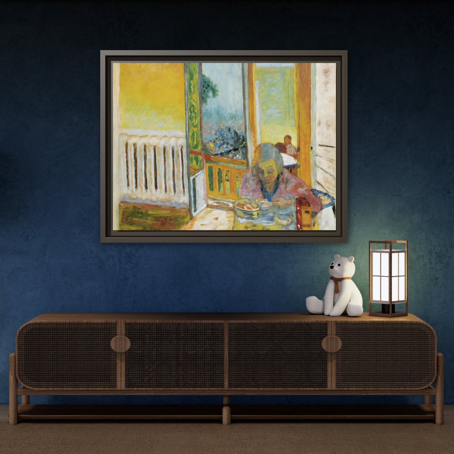 Pierre Bonnard Breakfast Radiator Canvas Print - Framed Vintage Wall Art