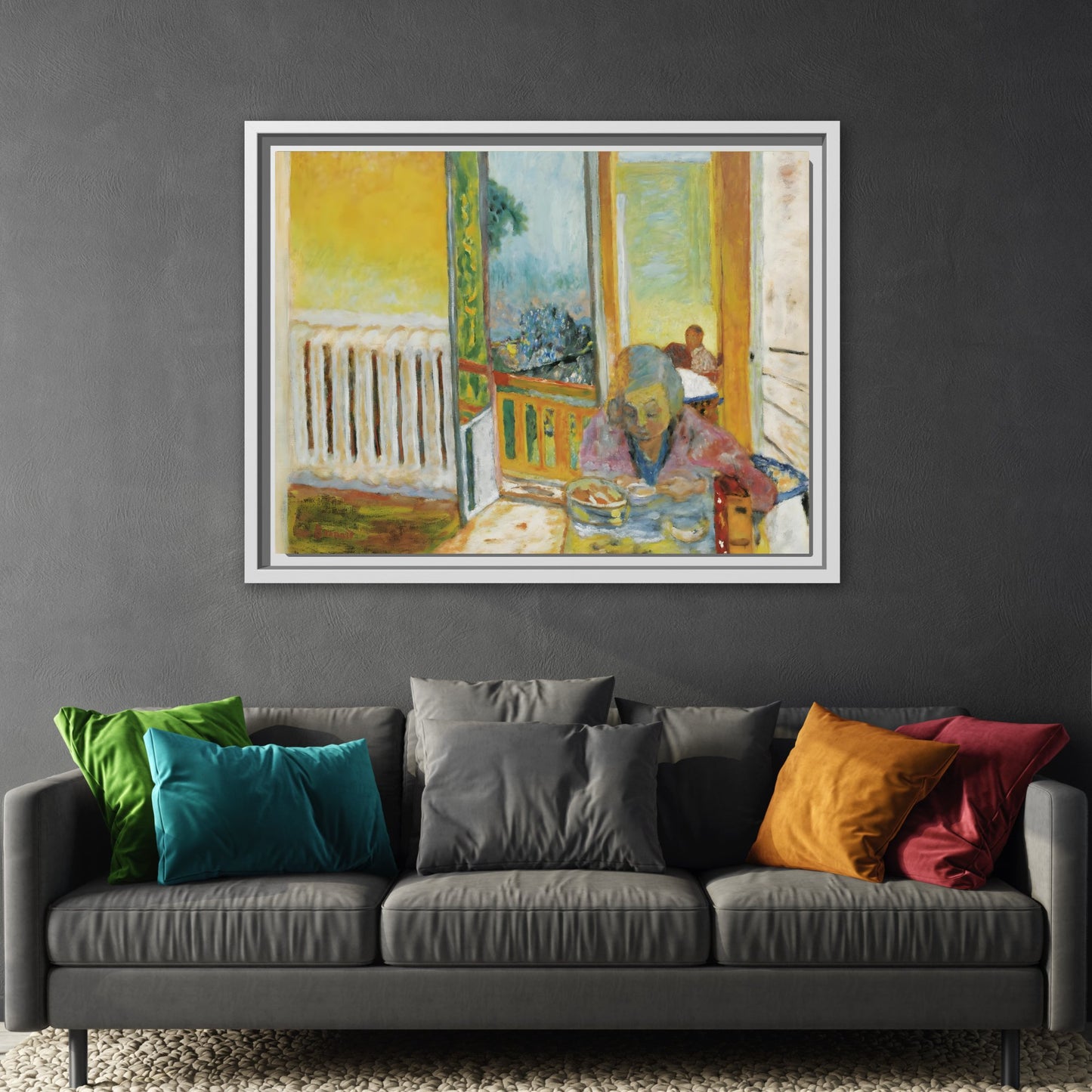 Pierre Bonnard Breakfast Radiator Canvas Print - Framed Vintage Wall Art