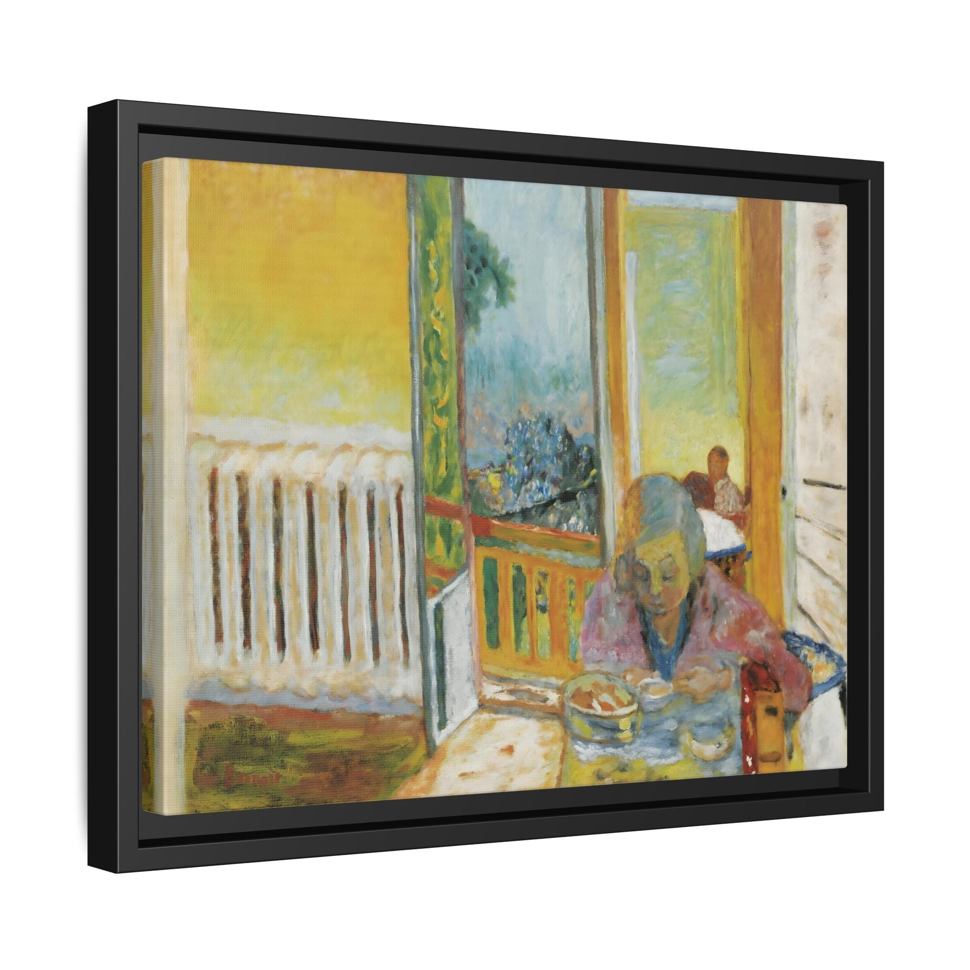 Pierre Bonnard Breakfast Radiator Canvas Print - Framed Vintage Wall Art