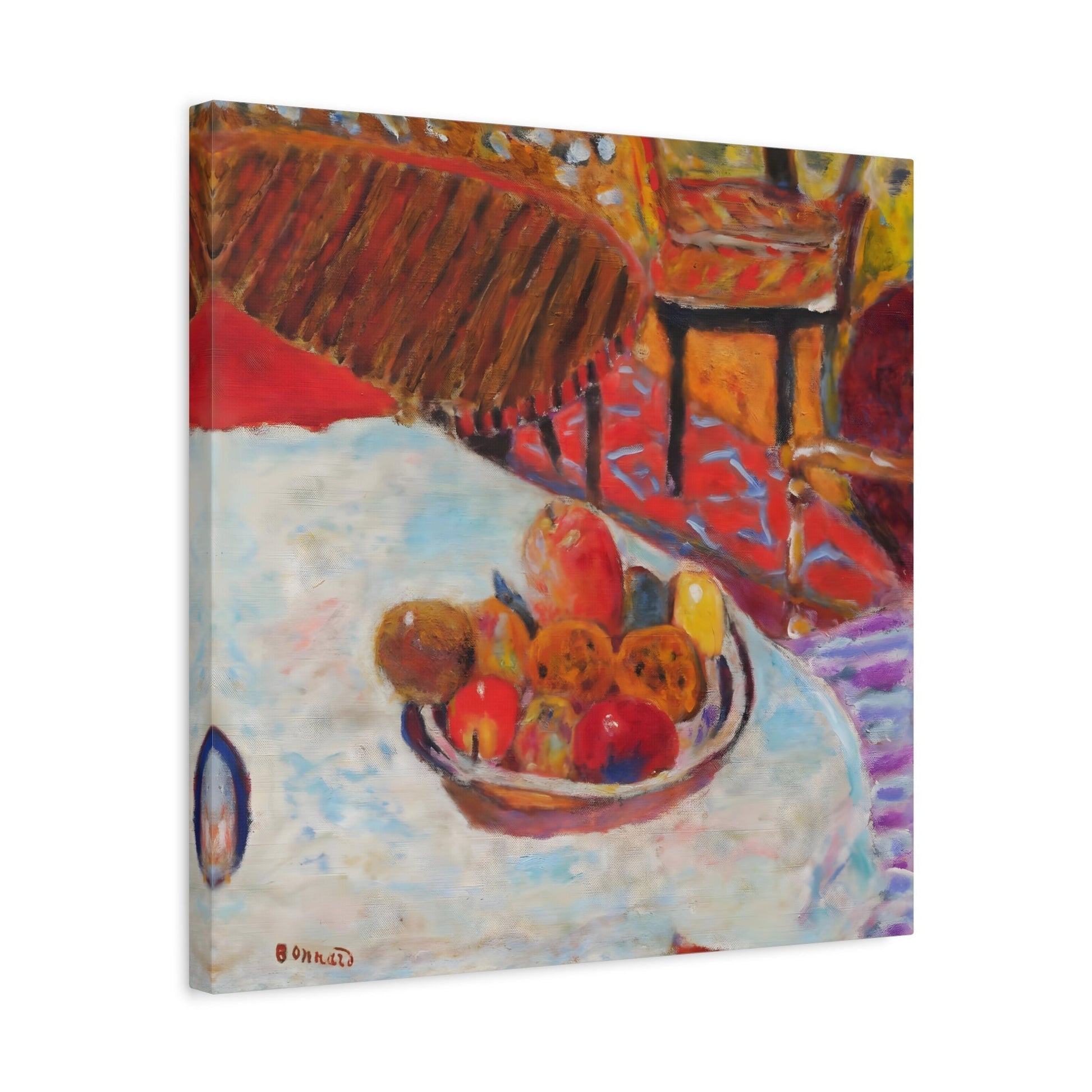 Pierre Bonnard Still Life - Square Canvas Wall Art Print