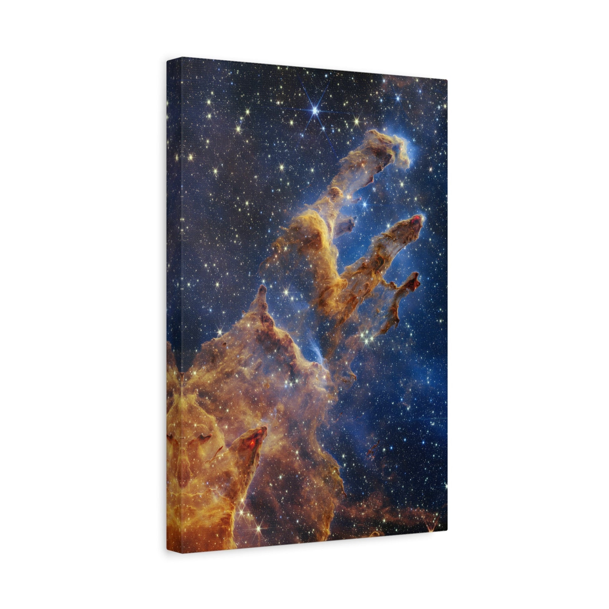 Pillars of Creation NASA James webb Space Telescope First Images Deep Field - Framed Canvas Wall Art Print