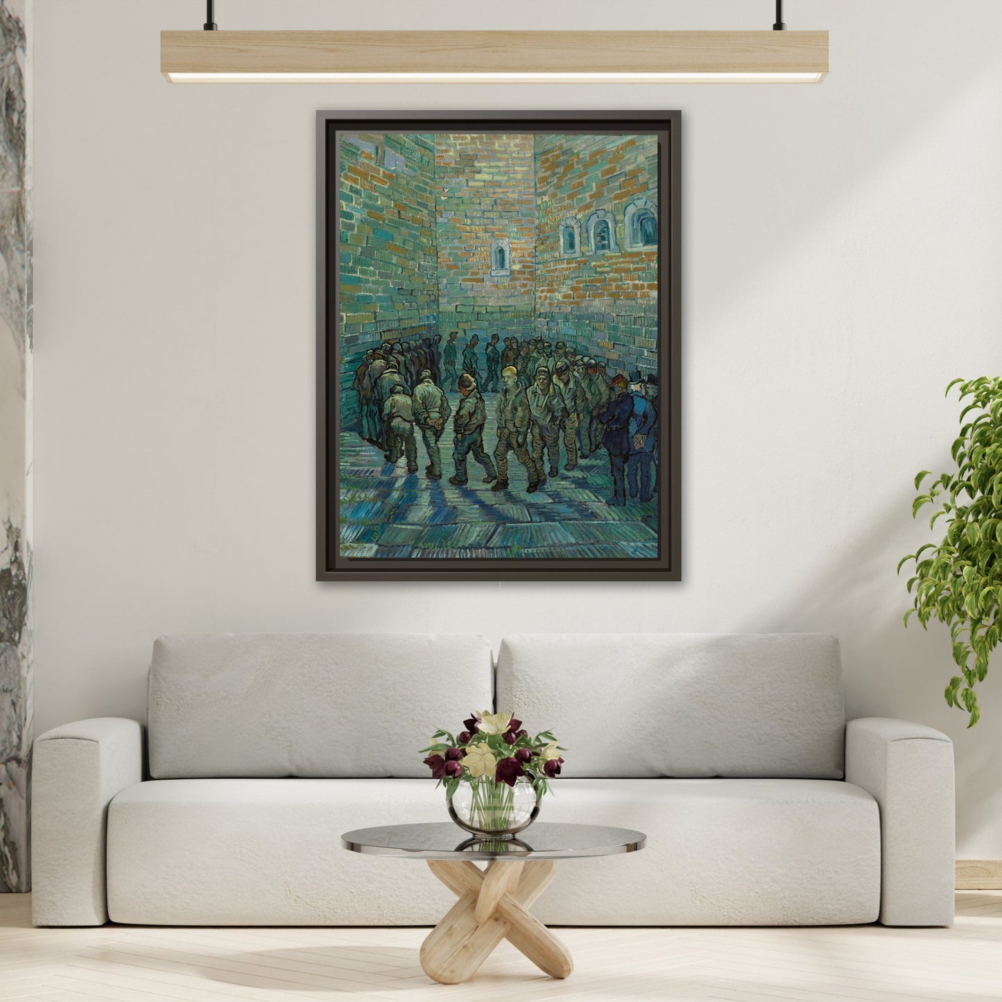 Prison Courtyard Van Gogh Canvas Print - Famous Wall Art Prints