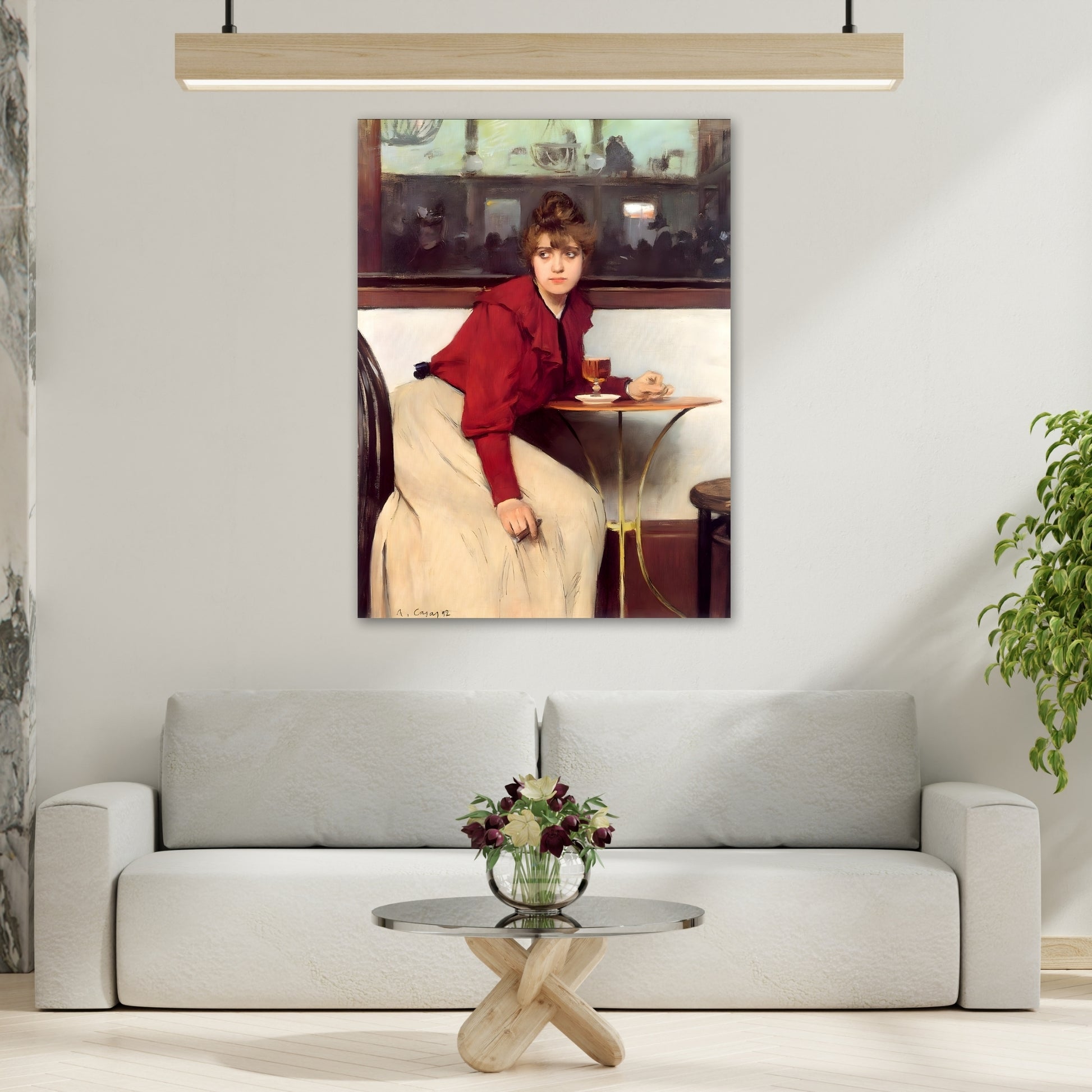Ramon Casas La Madeleine Canvas Wall Art Print Reproduction