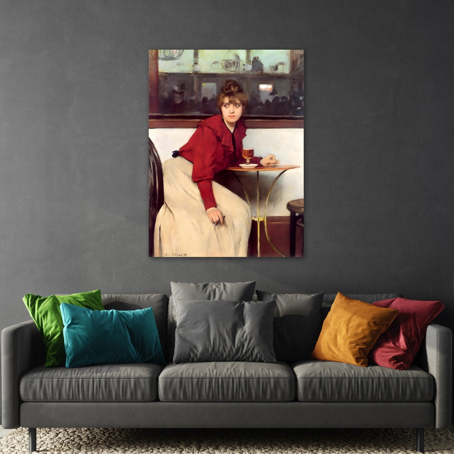 Ramon Casas La Madeleine Canvas Wall Art Print Reproduction