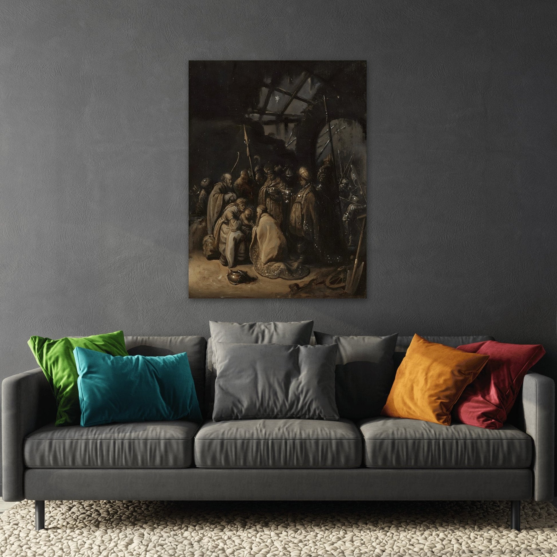 Rembrandt Adoration of the Kings - Canvas Wall Art Print