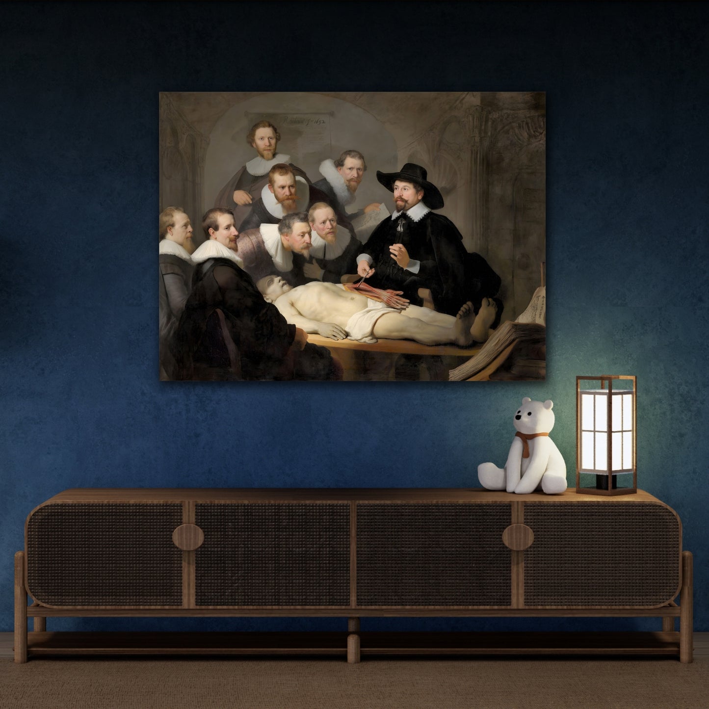 Rembrandt Anatomy Lesson Canvas Wall Art Print Reproduction