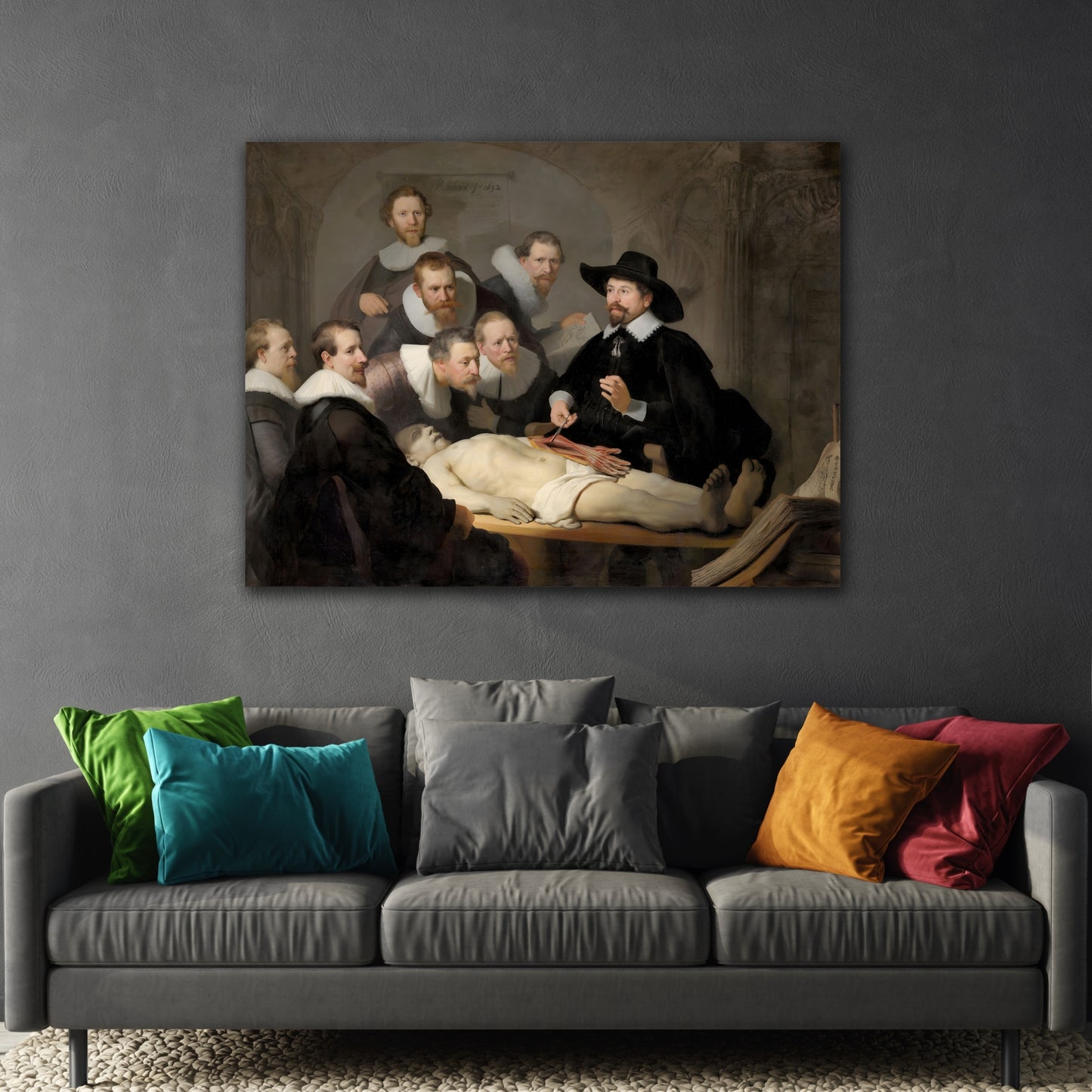 Rembrandt Anatomy Lesson Canvas Wall Art Print Reproduction