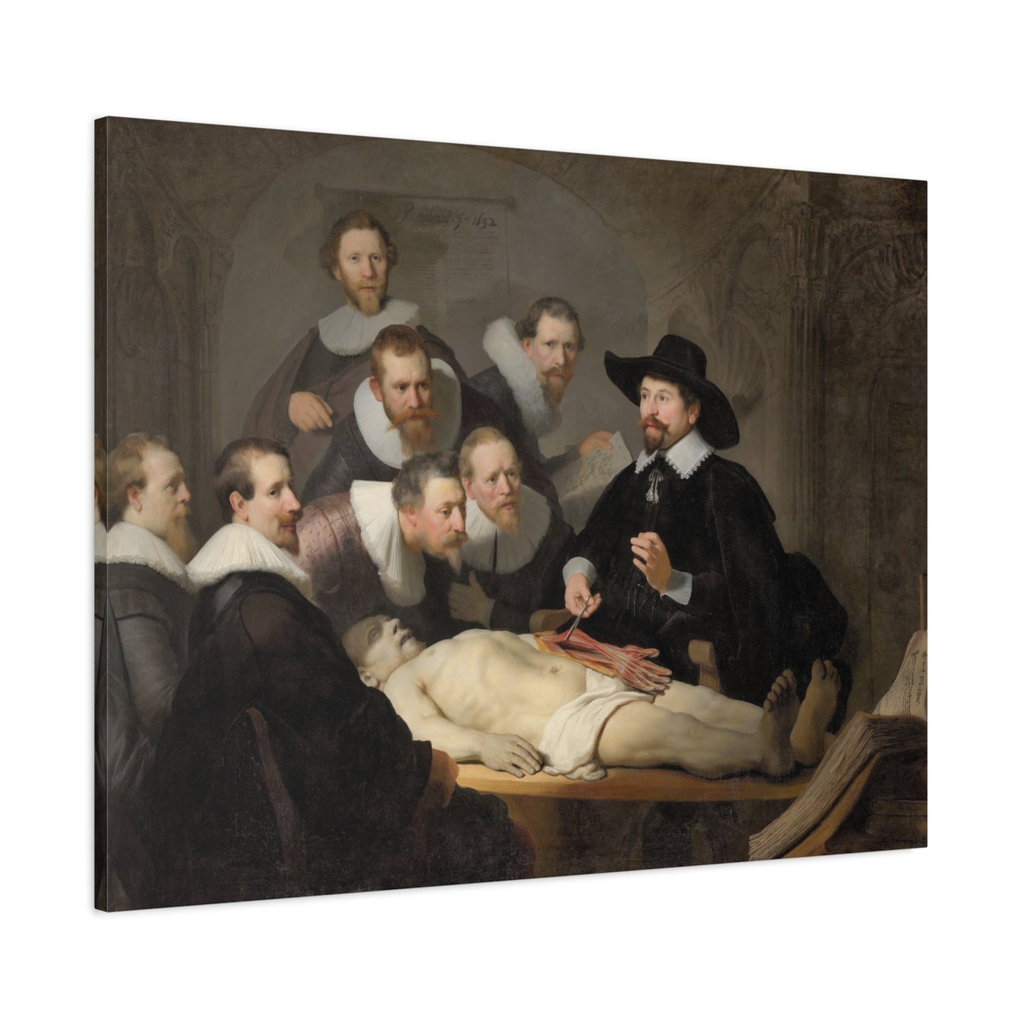 Rembrandt Anatomy Lesson - Canvas Wall Art Print Reproduction