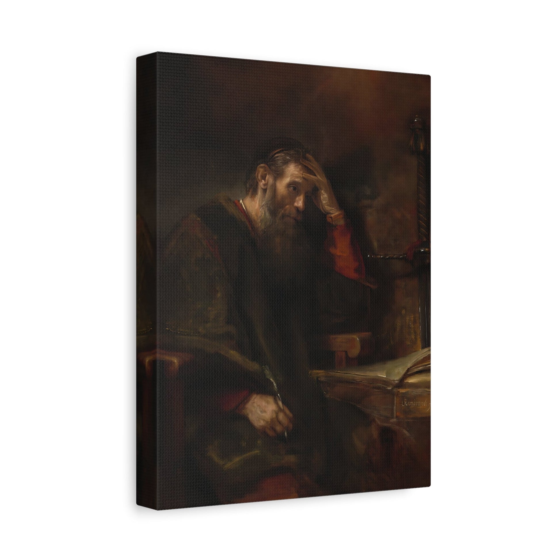 Rembrandt Apostle Paul - Canvas Wall Art Print Reproduction