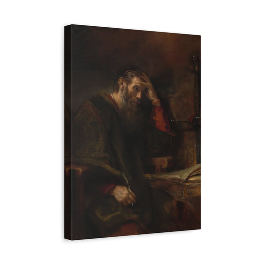 Rembrandt Apostle Paul - Canvas Wall Art Print Reproduction