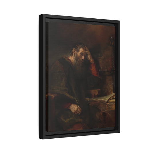 Rembrandt Apostle Paul - Framed Canvas Art Reproduction