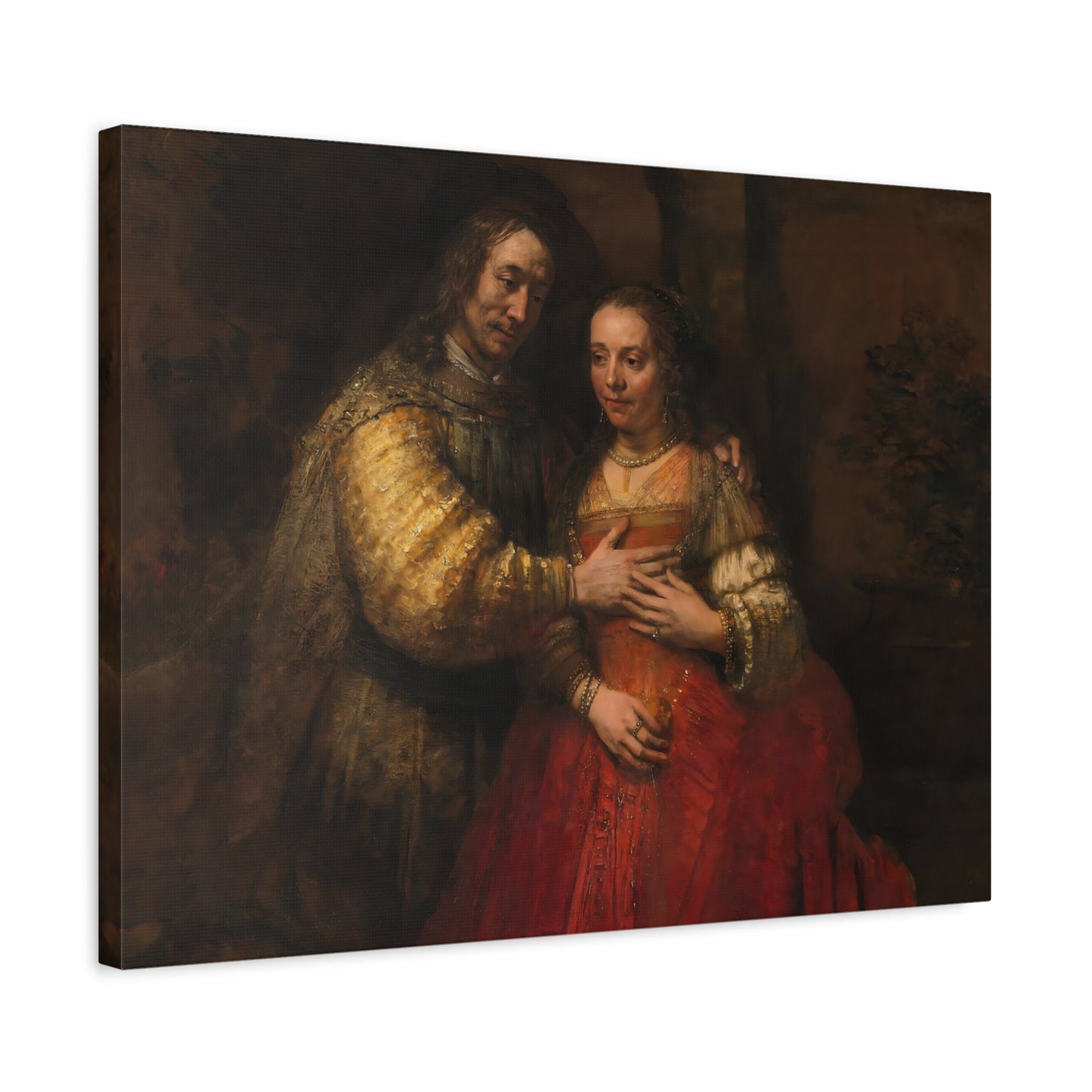 Rembrandt Jewish Bride - Canvas Wall Art Print Reproduction