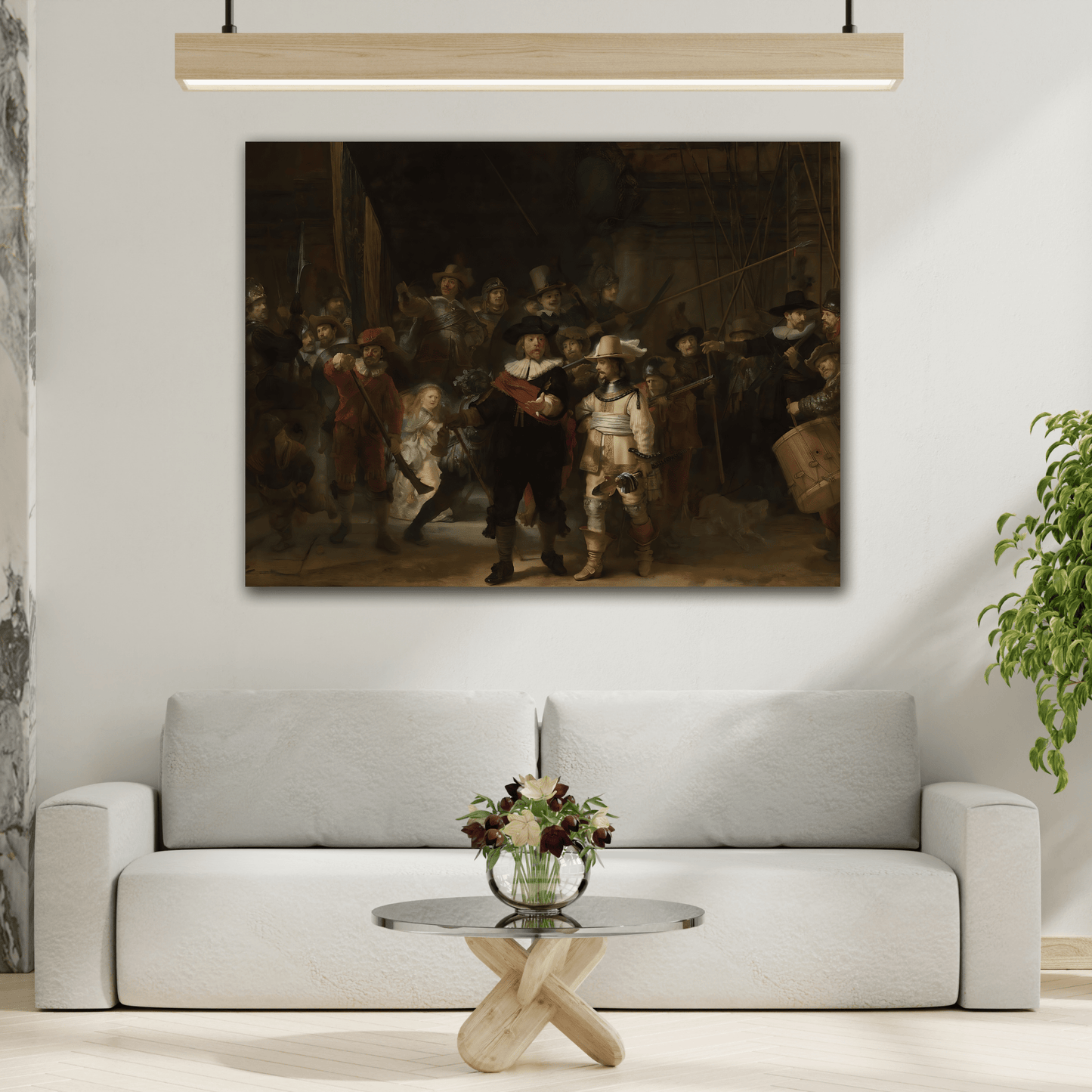Rembrandt Night Watch - Famous Artist Canvas Wall Art Print