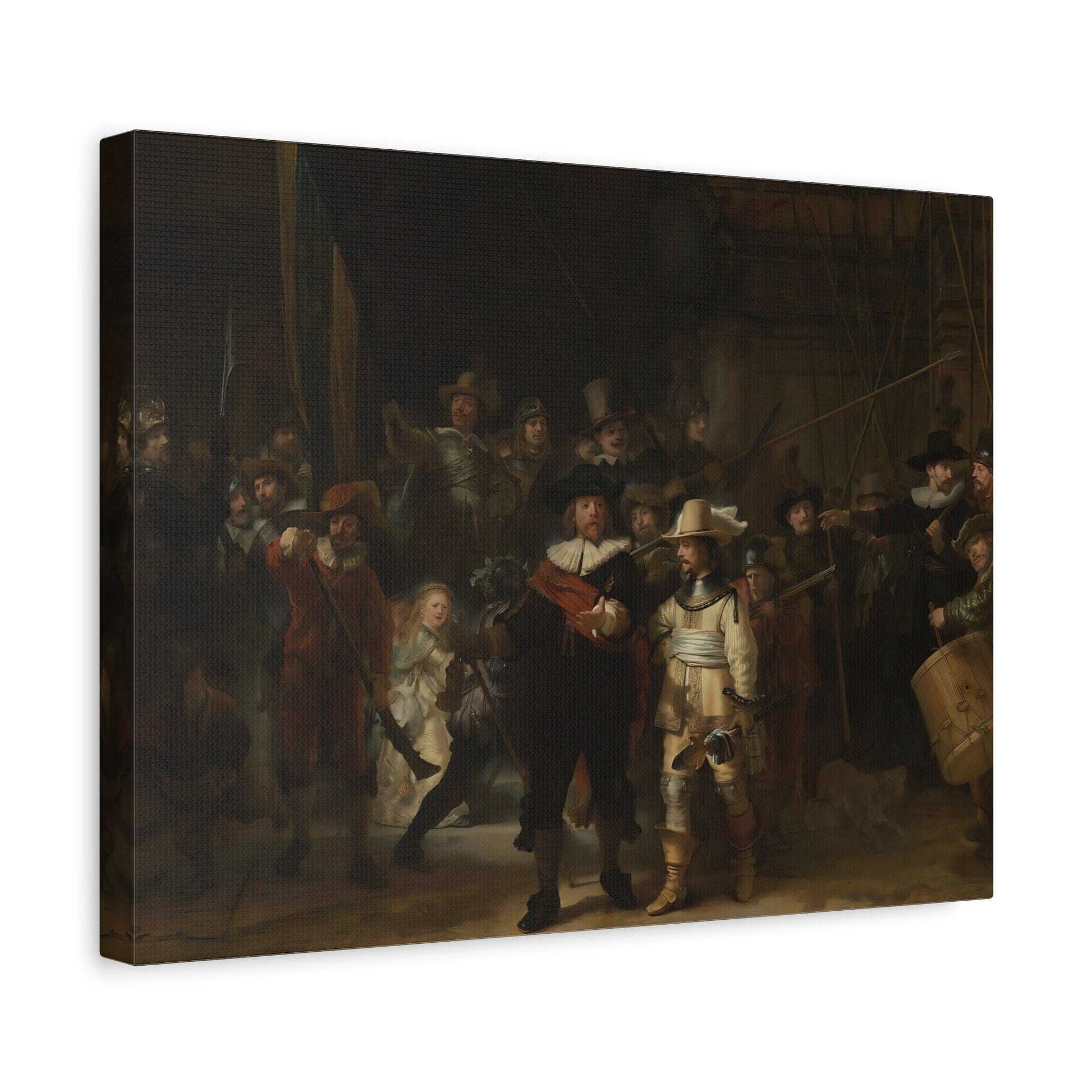 Rembrandt Night Watch - Famous Artist Canvas Wall Art Print