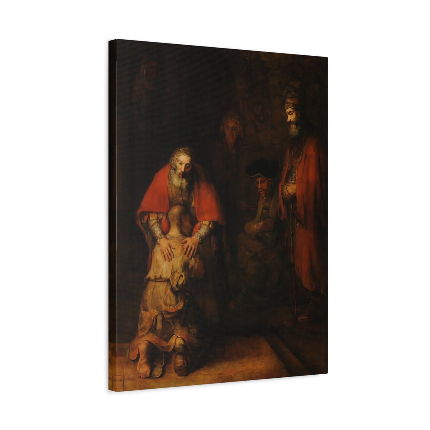 Rembrandt Return of Prodigal Son - Canvas Wall Art Print Reproduction