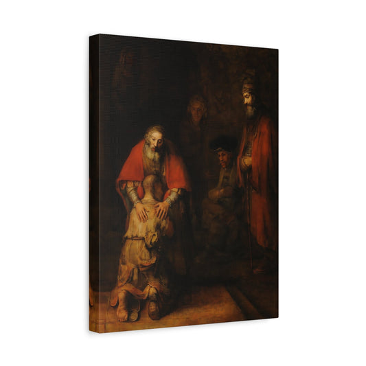 Rembrandt Return of Prodigal Son - Canvas Wall Art Print