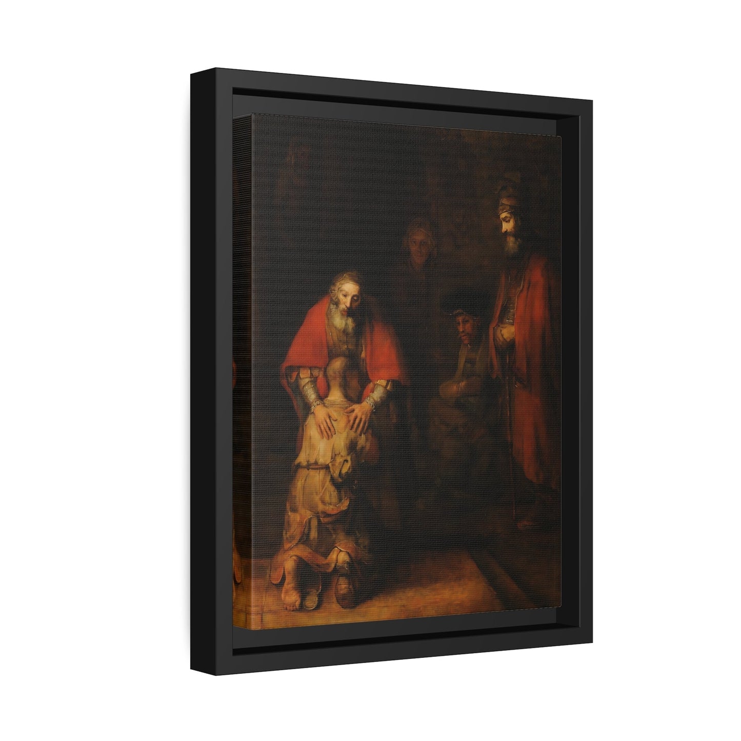 Rembrandt Return of Prodigal Son - Framed Canvas Wall Art Prints