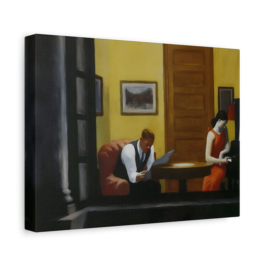Room in New York Hopper Canvas Wall Art Print