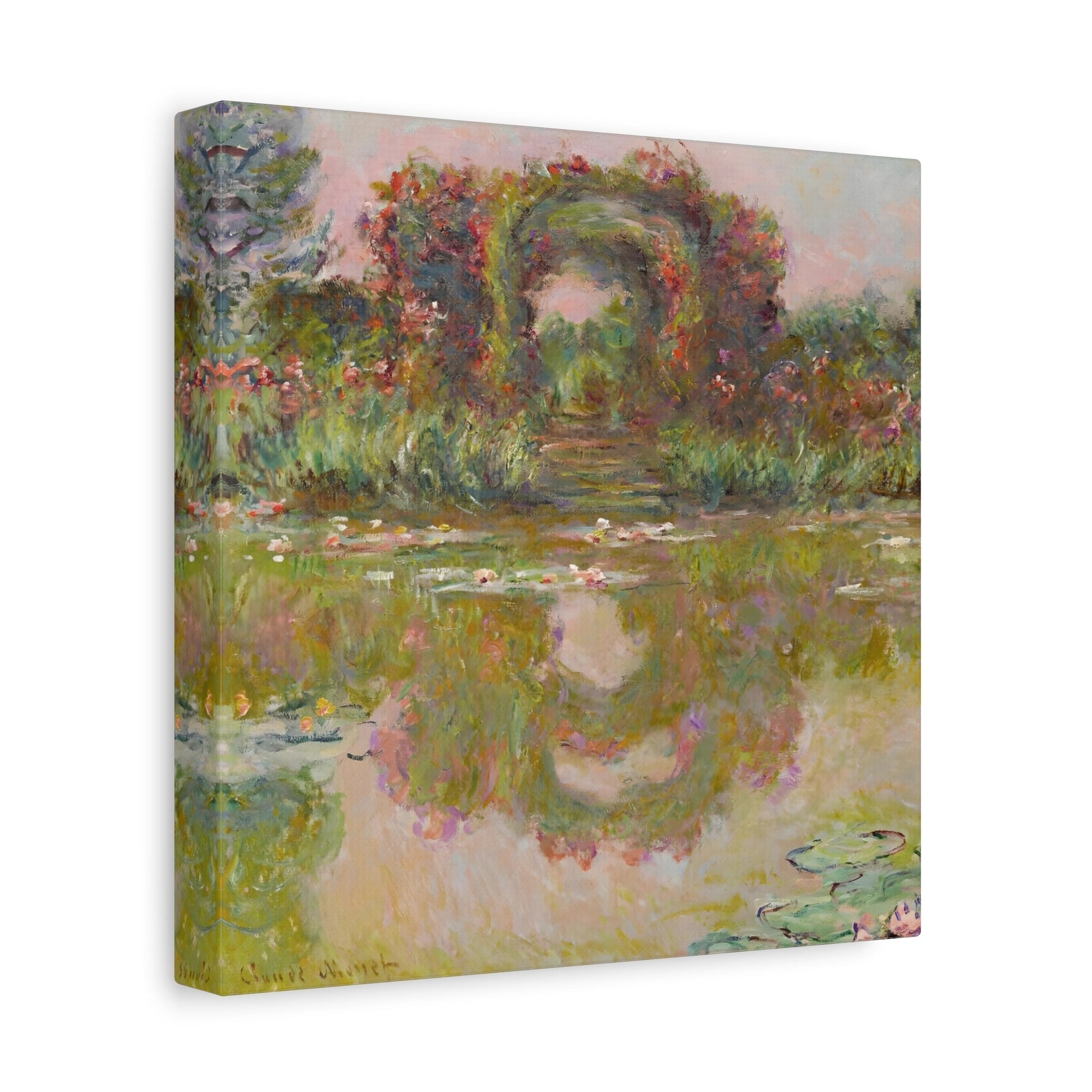 Rose Arches Canvas Wall Art Print - Square Claude Monet Prints Reproduction