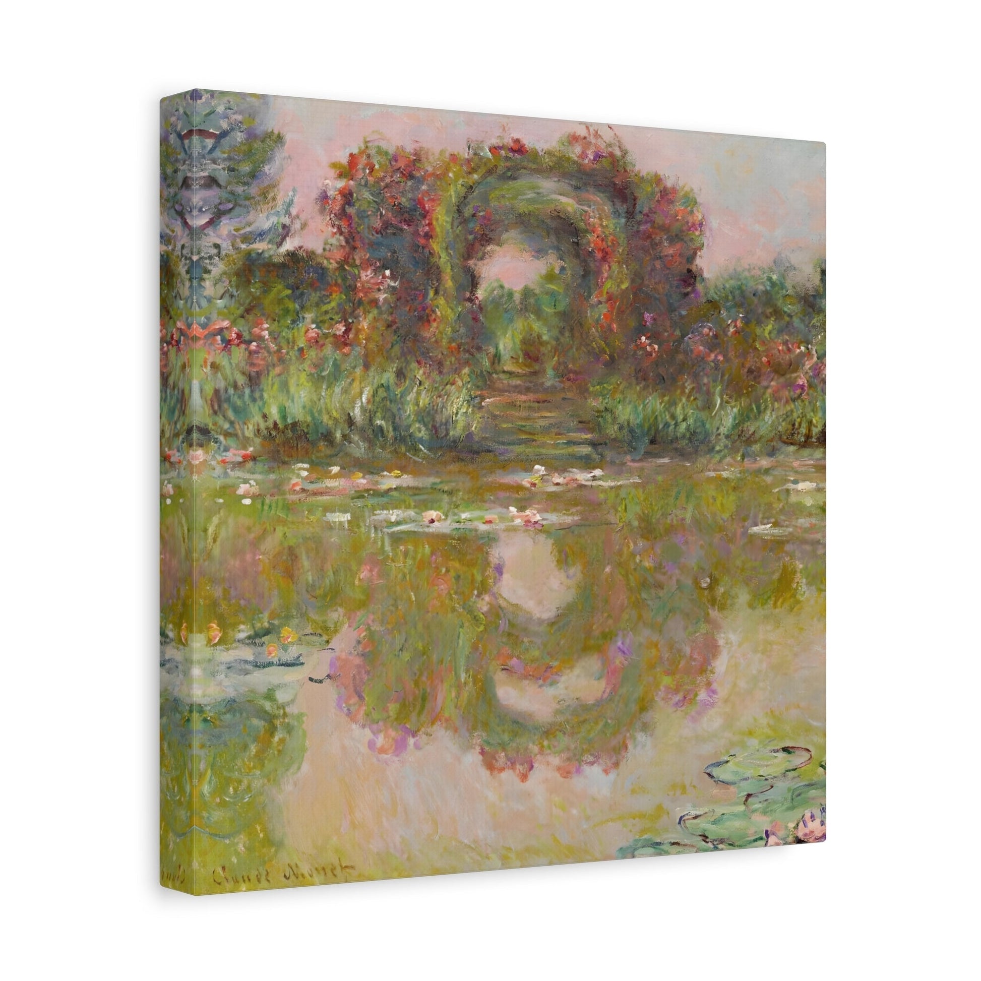 Rose Arches Canvas Wall Art Print - Square Claude Monet Prints Reproduction