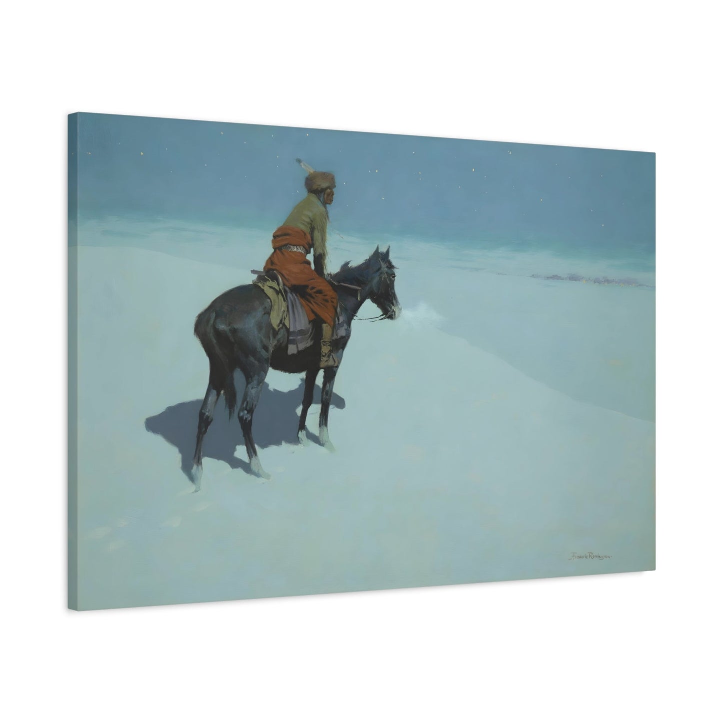 Scout Friends or Foes Wall Art Prints - Western Remington Canvas Print