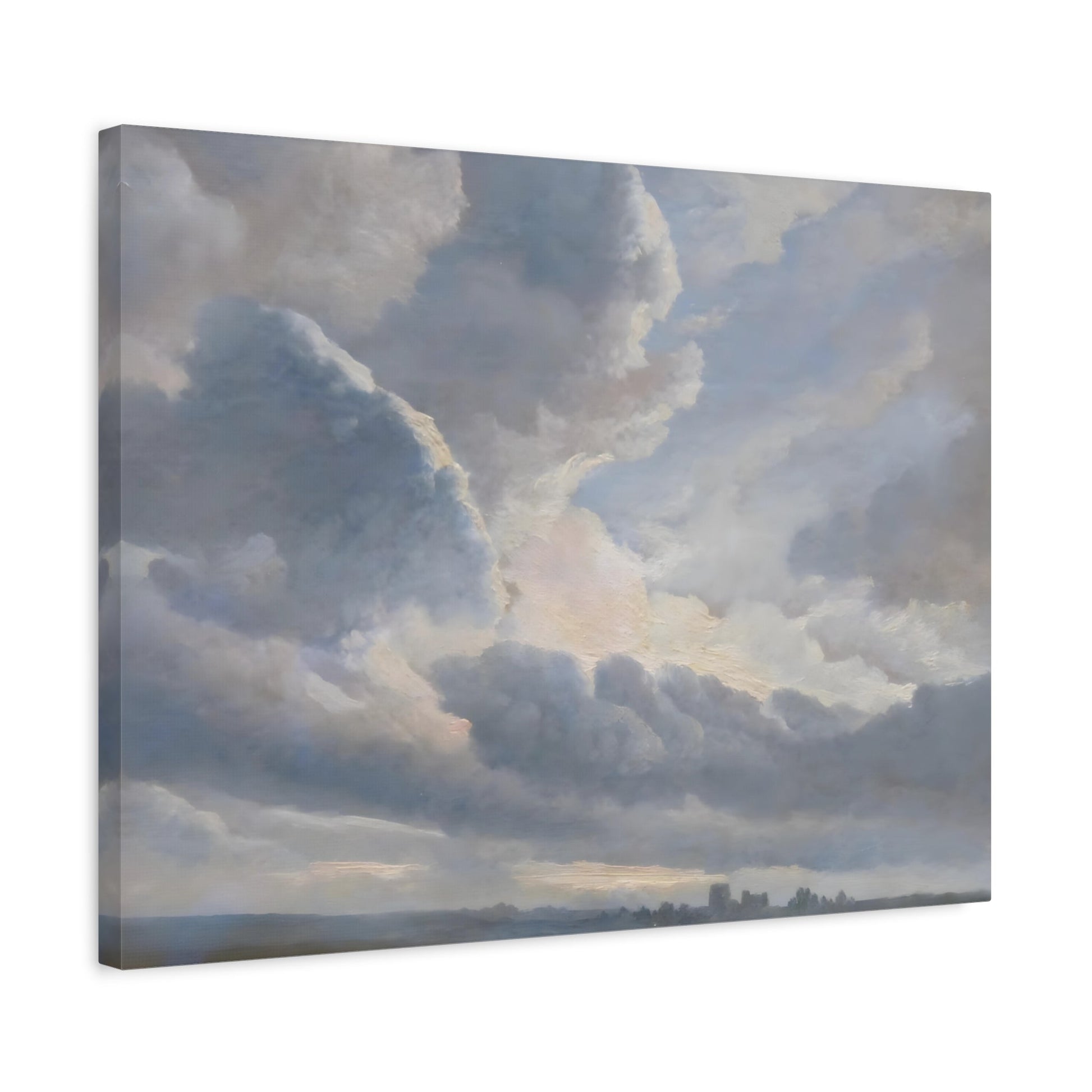 Simon Denis Study of Clouds with a Sunset - Canvas Art Print Cloud Symphony Nature