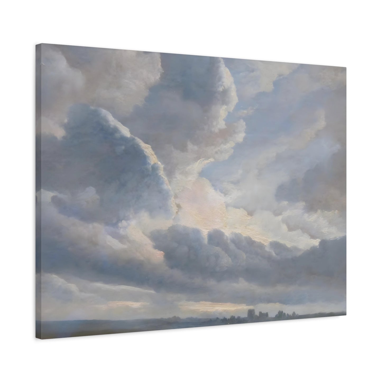 Simon Denis Study of Clouds with a Sunset - Canvas Art Print Cloud Symphony Nature