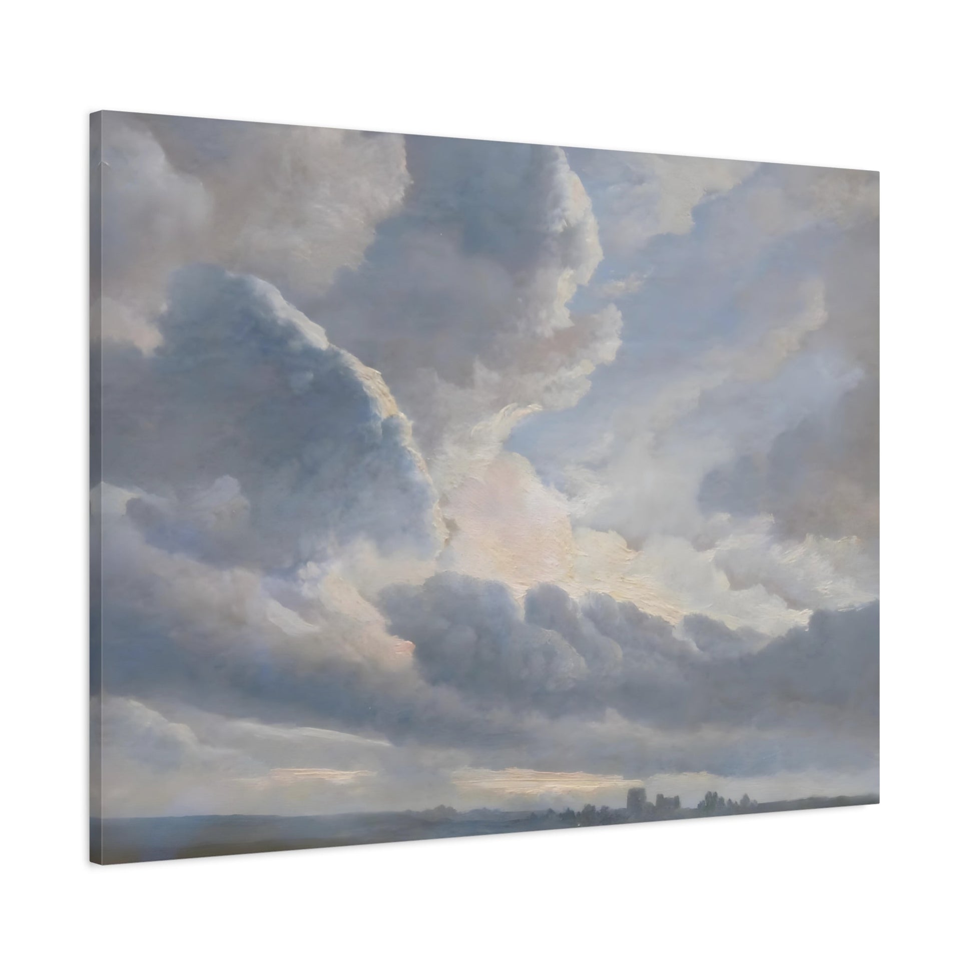 Simon Denis Study of Clouds with a Sunset - Canvas Art Print Cloud Symphony Nature