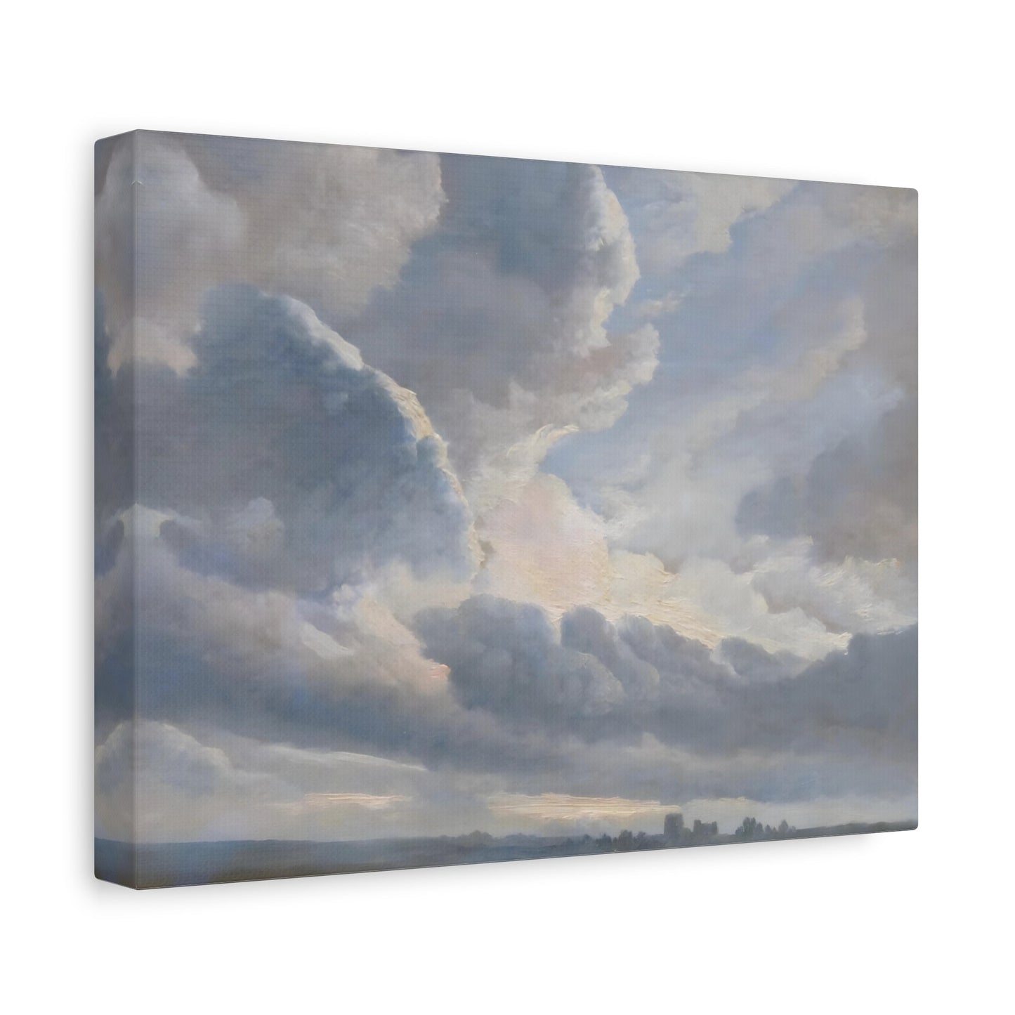 Simon Denis Study of Clouds with a Sunset - Canvas Art Print Cloud Symphony Nature