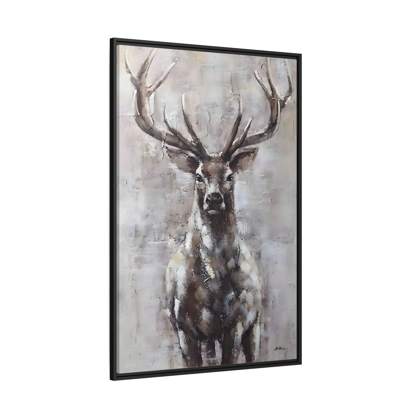 Stunning Framed Deer Canvas Art - Wall Decoration for Rustic Homes