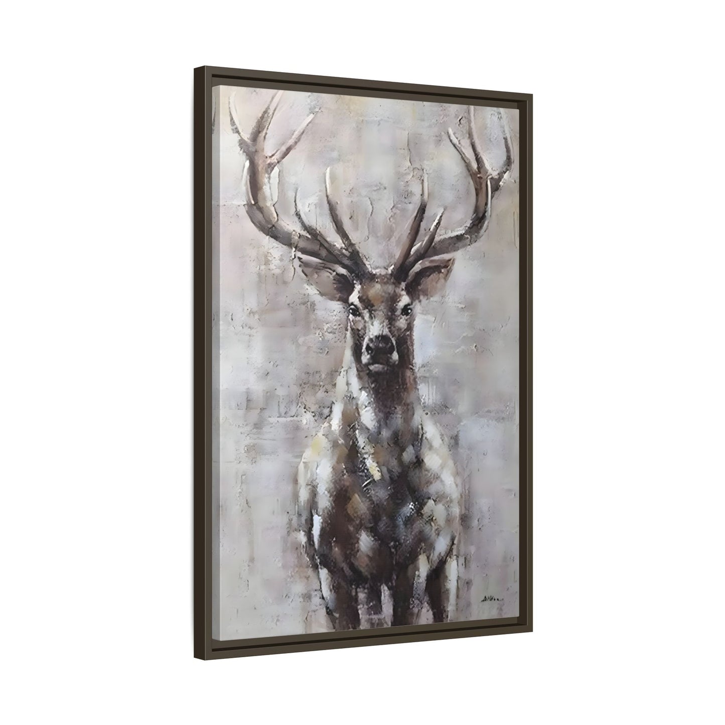 Stunning Framed Deer Canvas Art - Wall Decoration for Rustic Homes