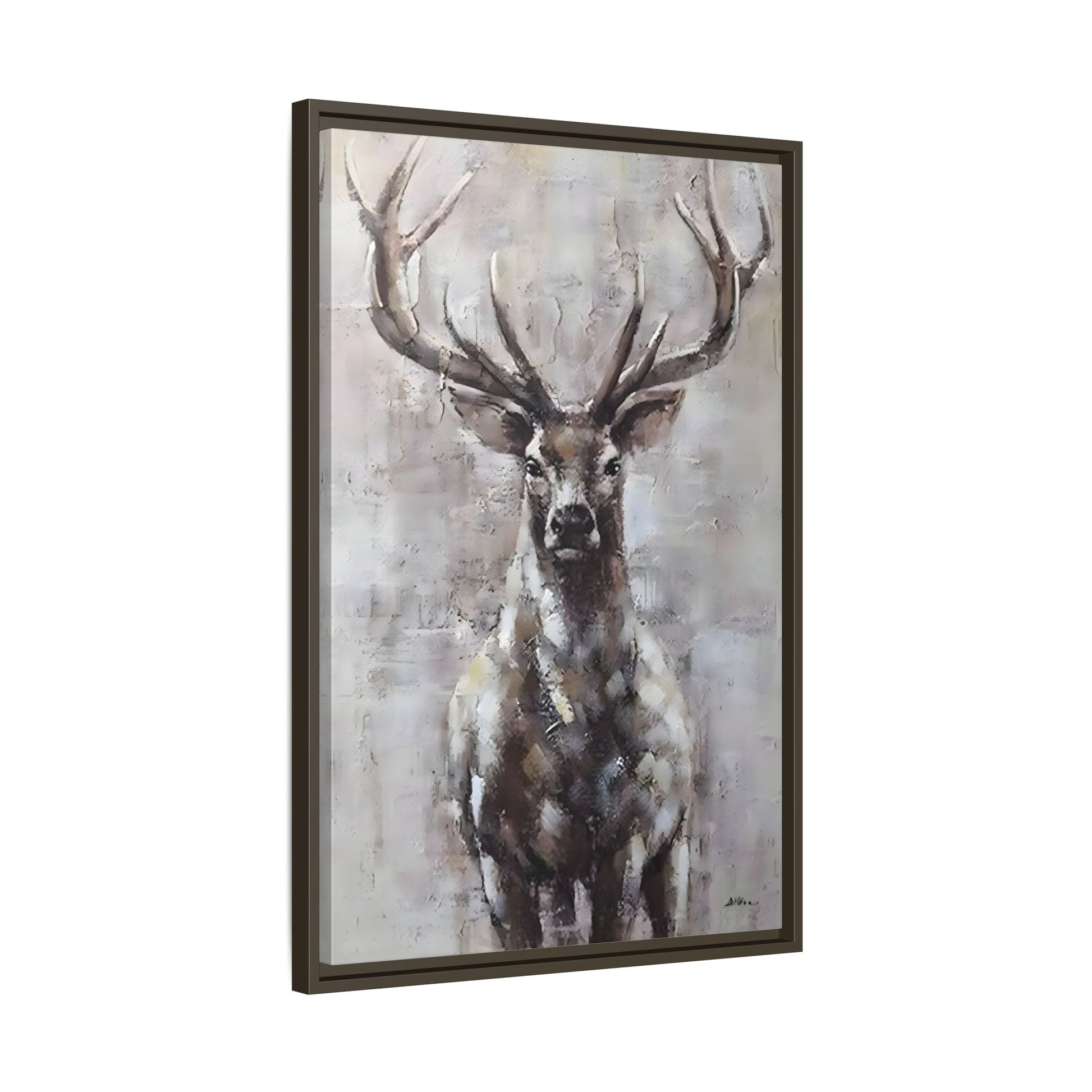 Stunning Framed Deer Canvas Art - Wall Decoration for Rustic Homes