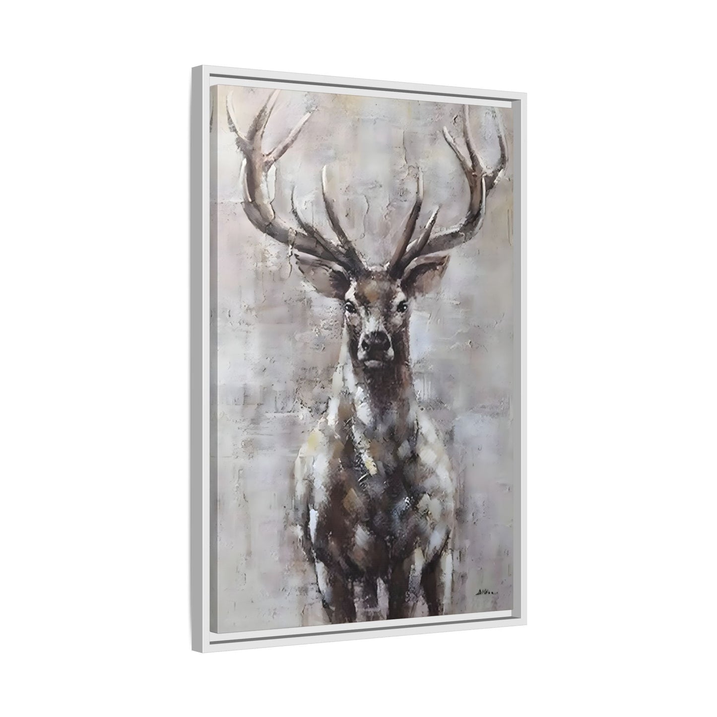 Stunning Framed Deer Canvas Art - Wall Decoration for Rustic Homes