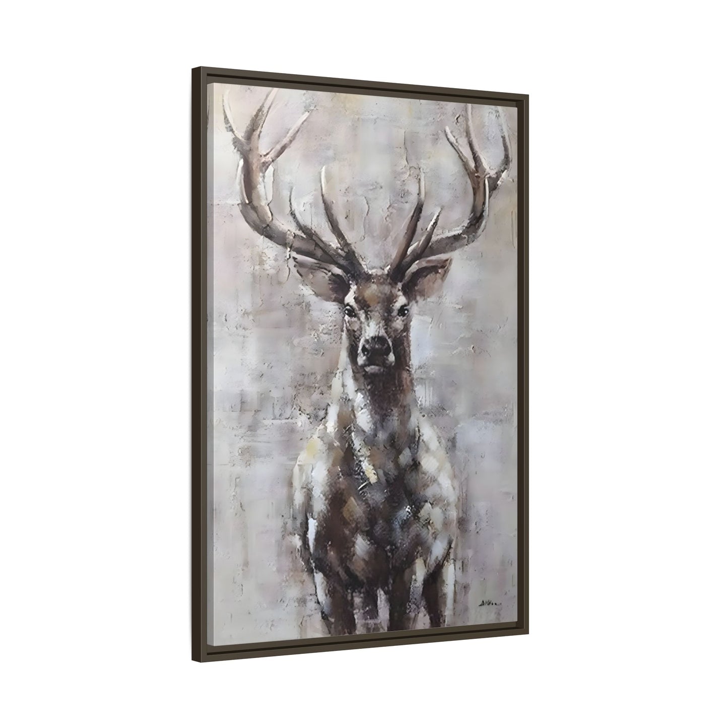 Stunning Framed Deer Canvas Art - Wall Decoration for Rustic Homes