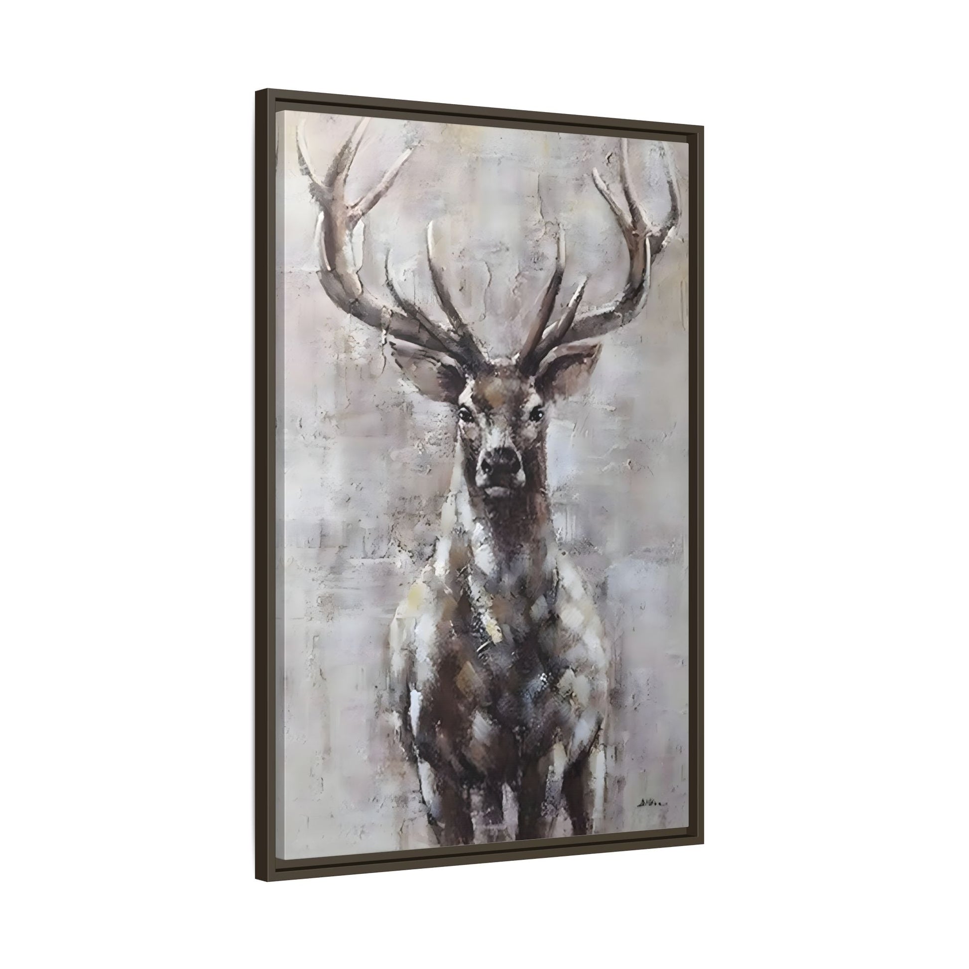 Stunning Framed Deer Canvas Art - Wall Decoration for Rustic Homes
