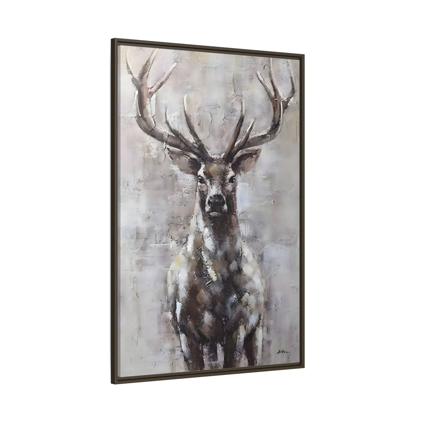 Stunning Framed Deer Canvas Art - Wall Decoration for Rustic Homes