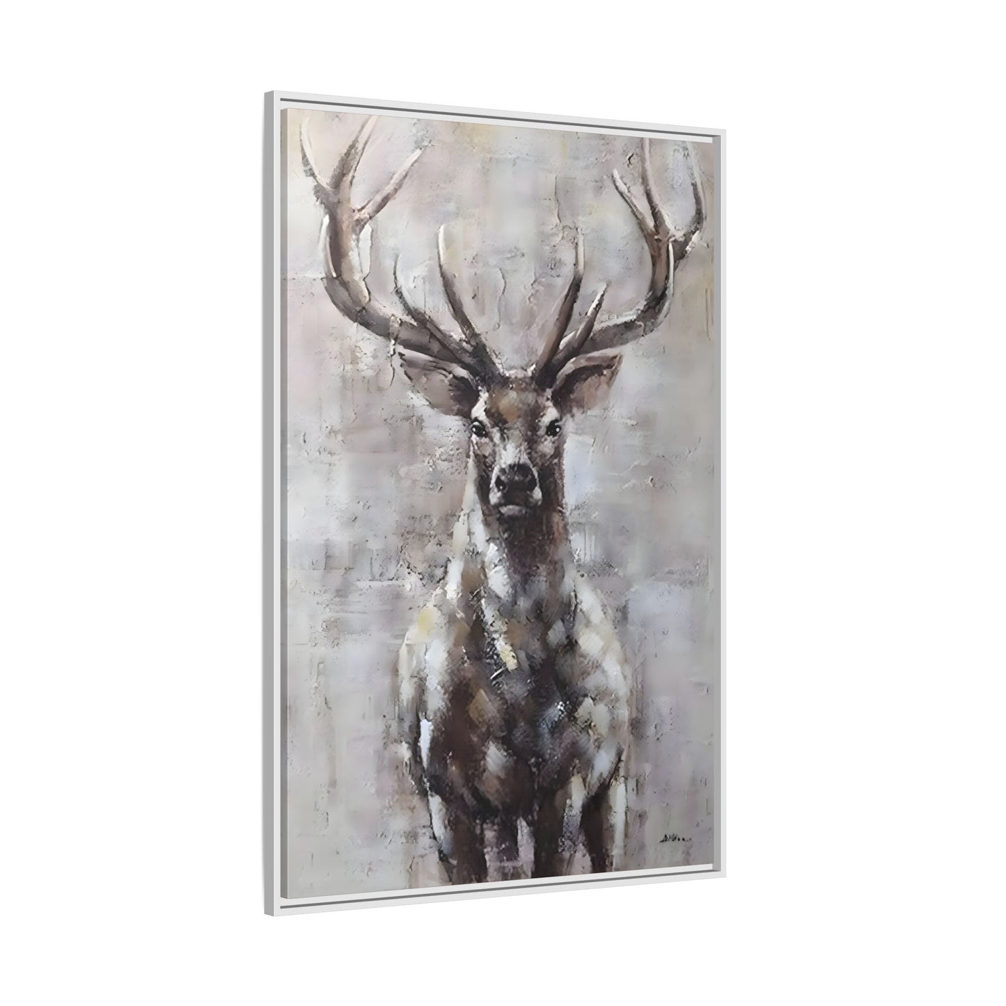 Stunning Framed Deer Canvas Art - Wall Decoration for Rustic Homes