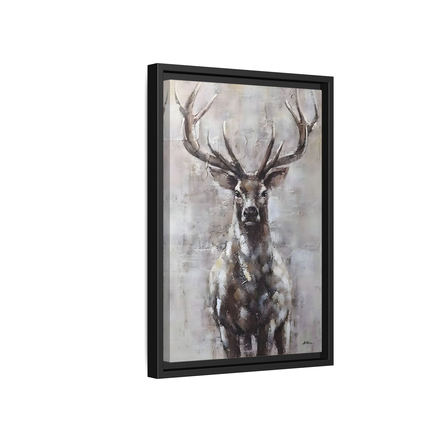 Stunning Framed Deer Canvas Art - Wall Decoration for Rustic Homes
