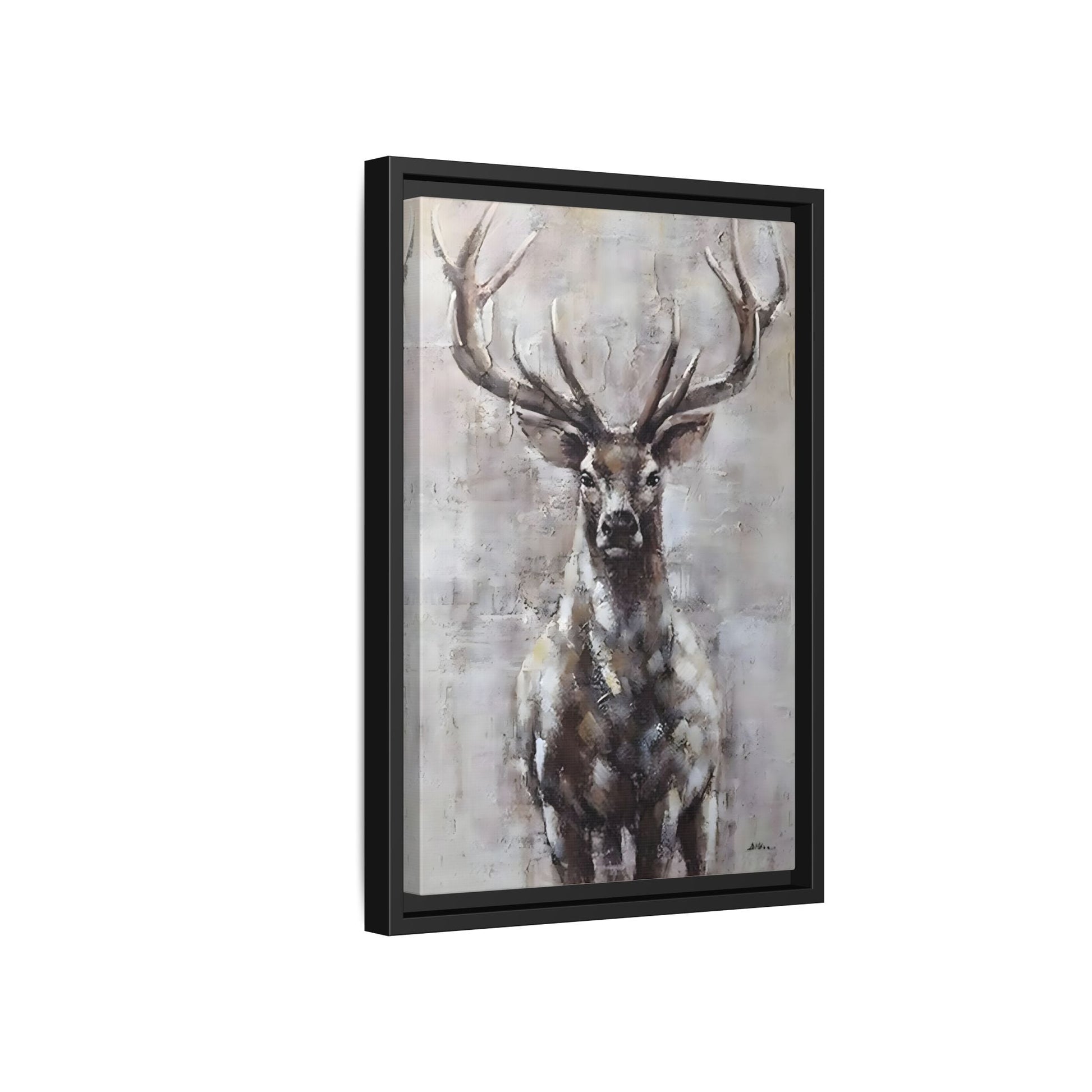 Stunning Framed Deer Canvas Art - Wall Decoration for Rustic Homes