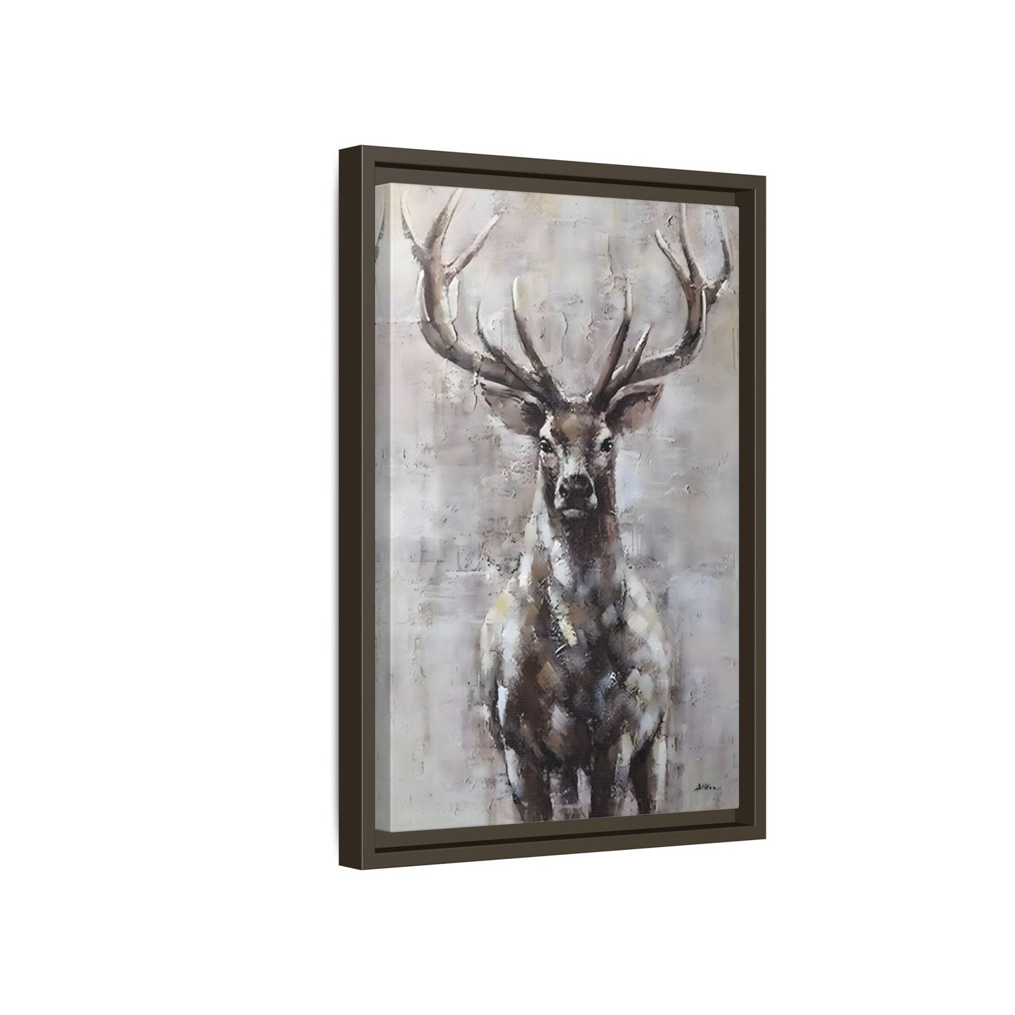Stunning Framed Deer Canvas Art - Wall Decoration for Rustic Homes