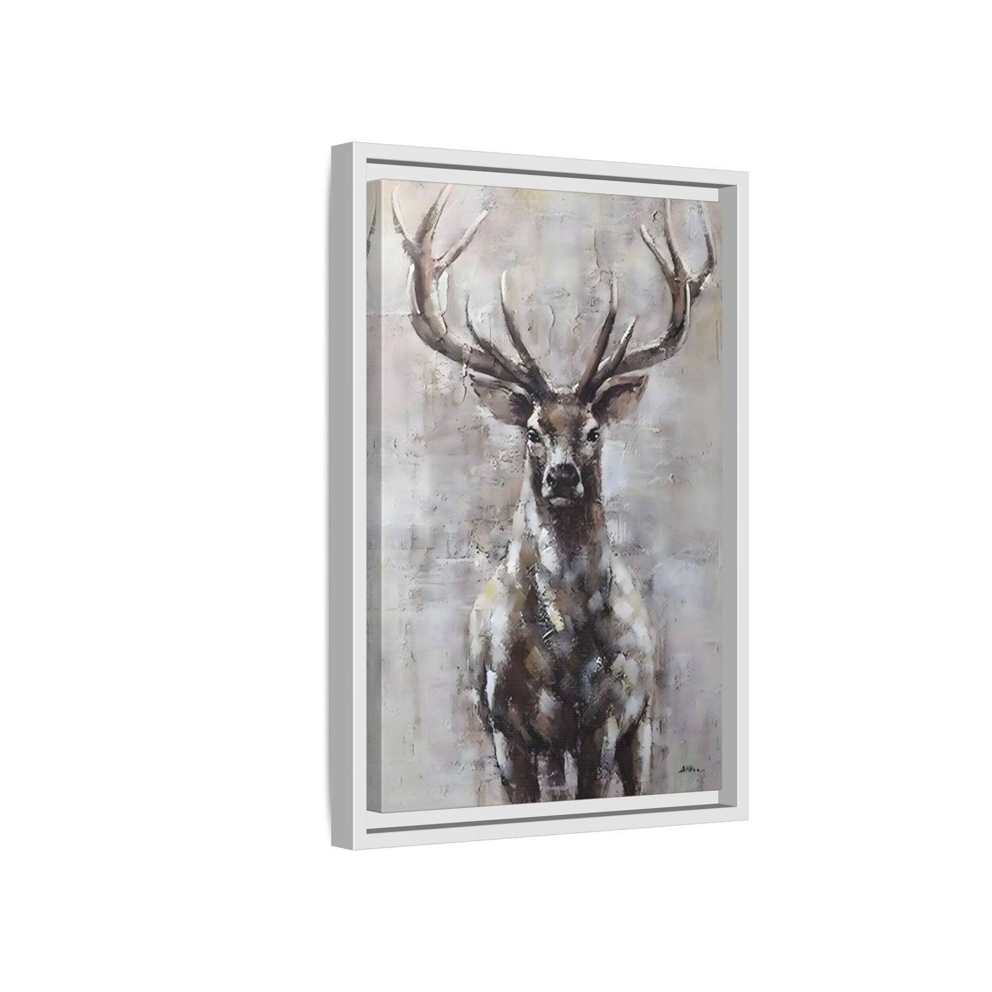 Stunning Framed Deer Canvas Art - Wall Decoration for Rustic Homes