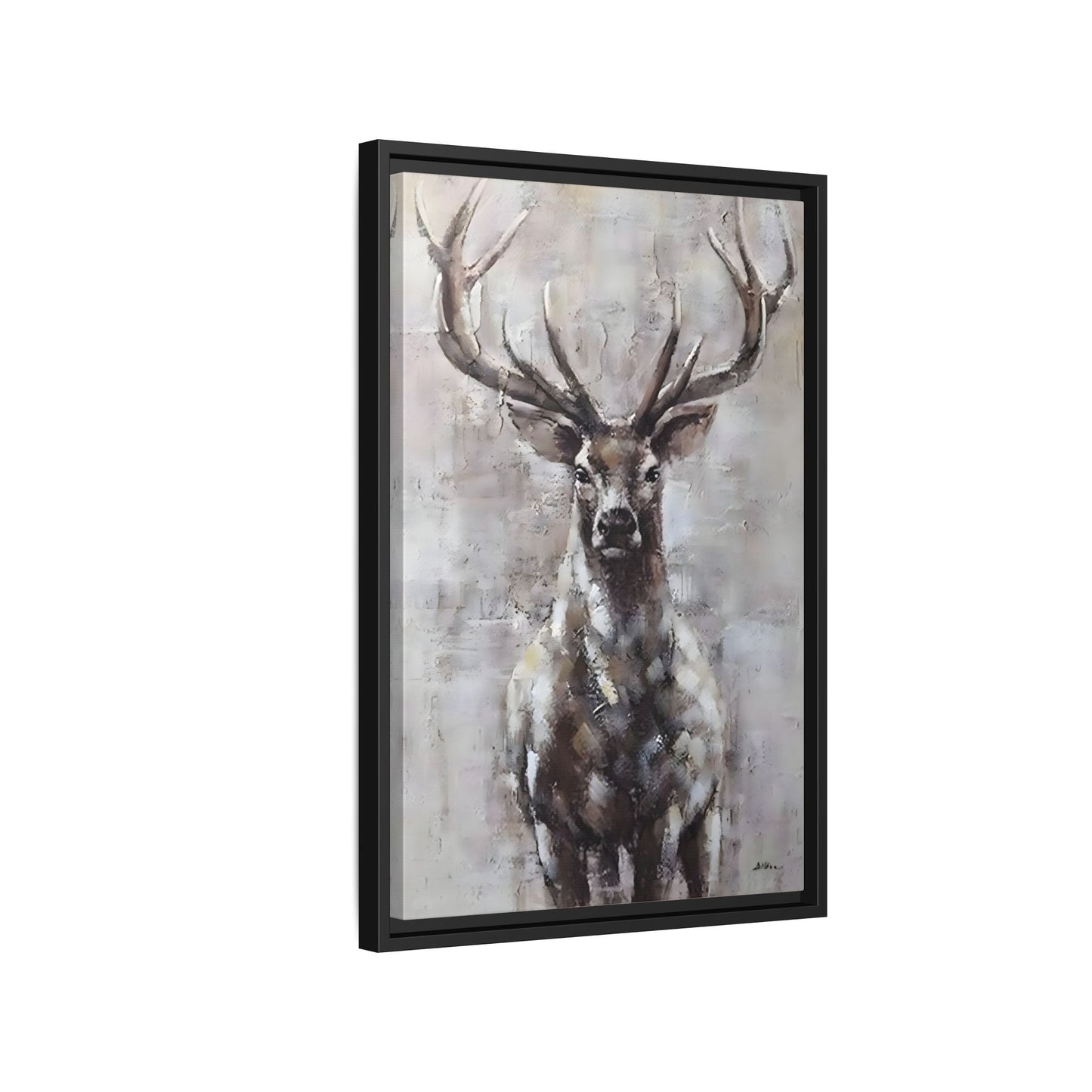 Stunning Framed Deer Canvas Art - Wall Decoration for Rustic Homes