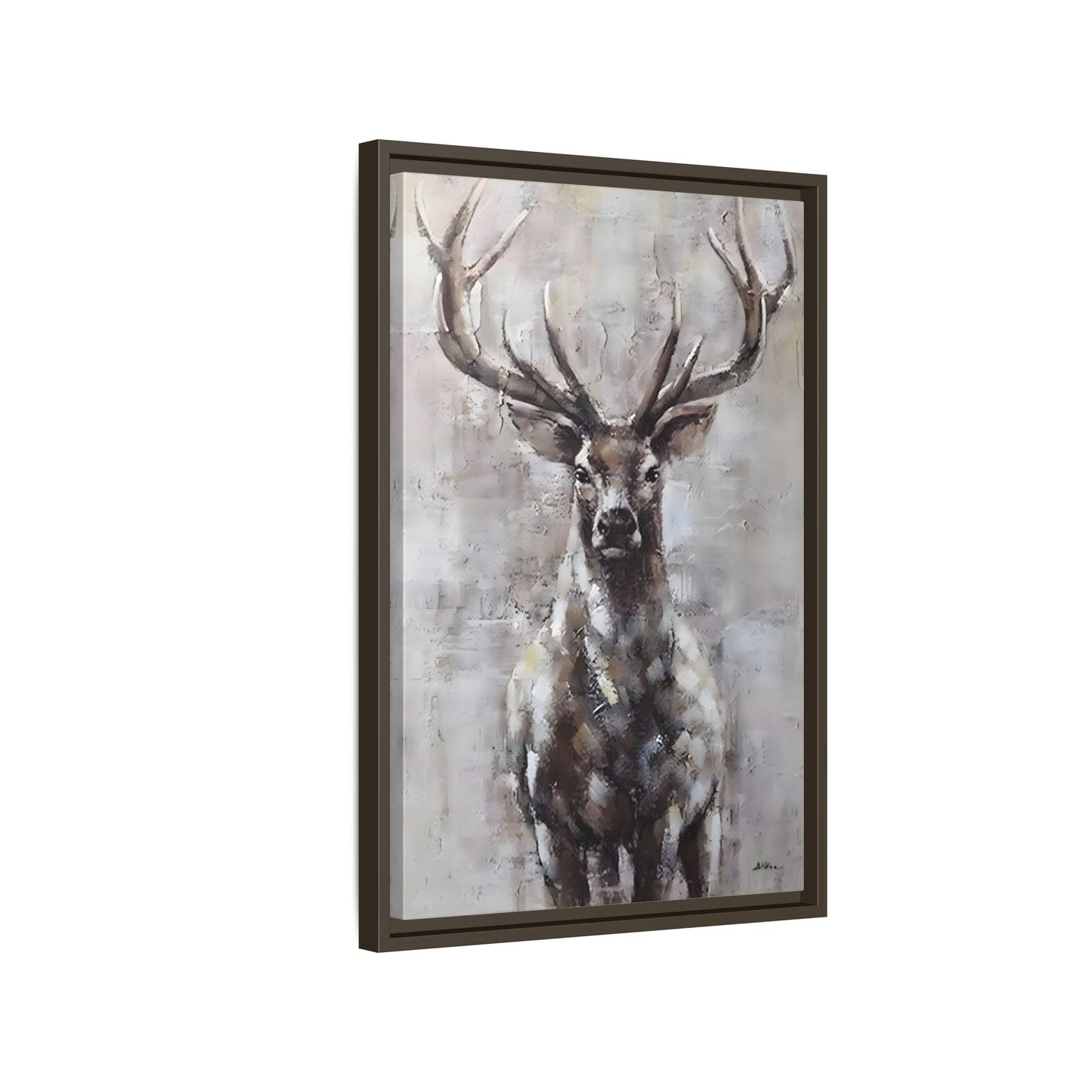 Stunning Framed Deer Canvas Art - Wall Decoration for Rustic Homes