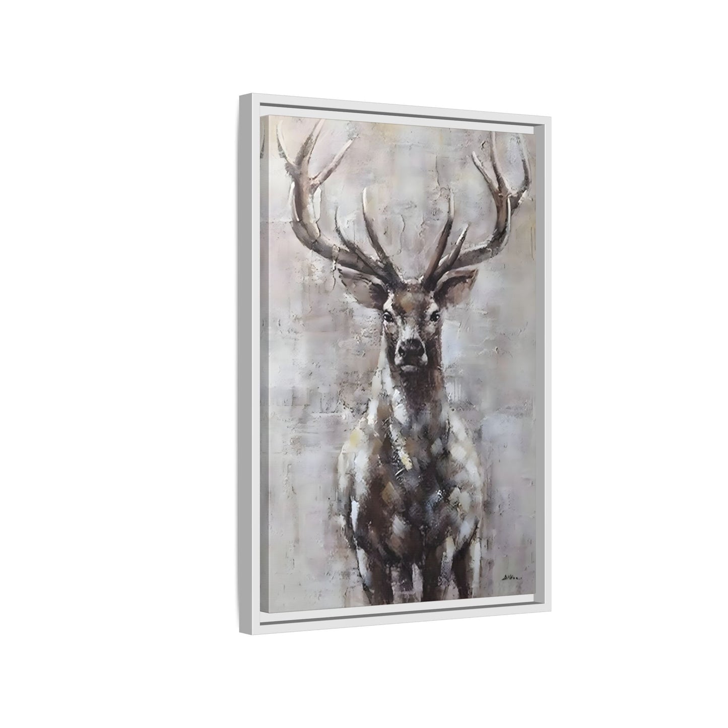 Stunning Framed Deer Canvas Art - Wall Decoration for Rustic Homes