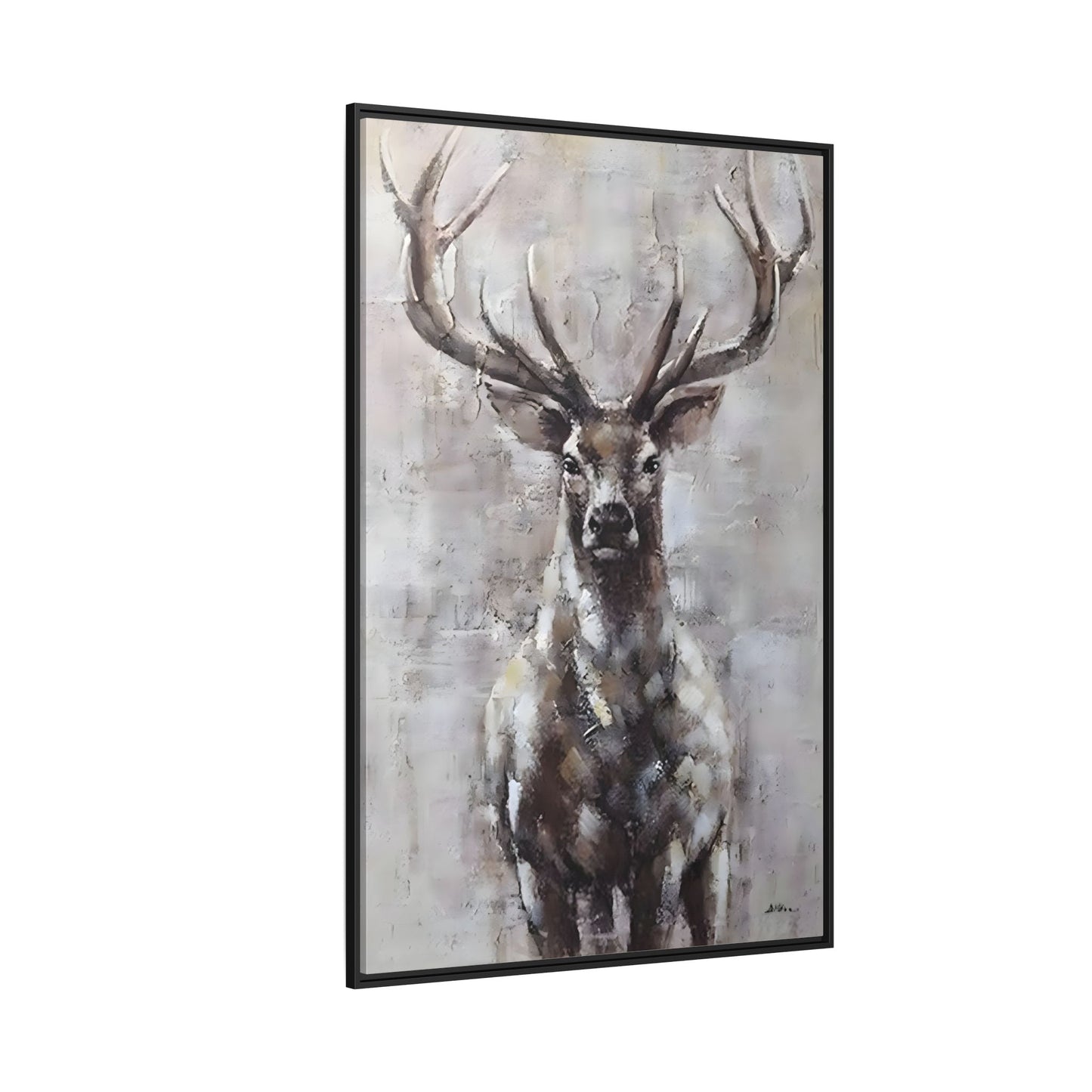 Stunning Framed Deer Canvas Art - Wall Decoration for Rustic Homes