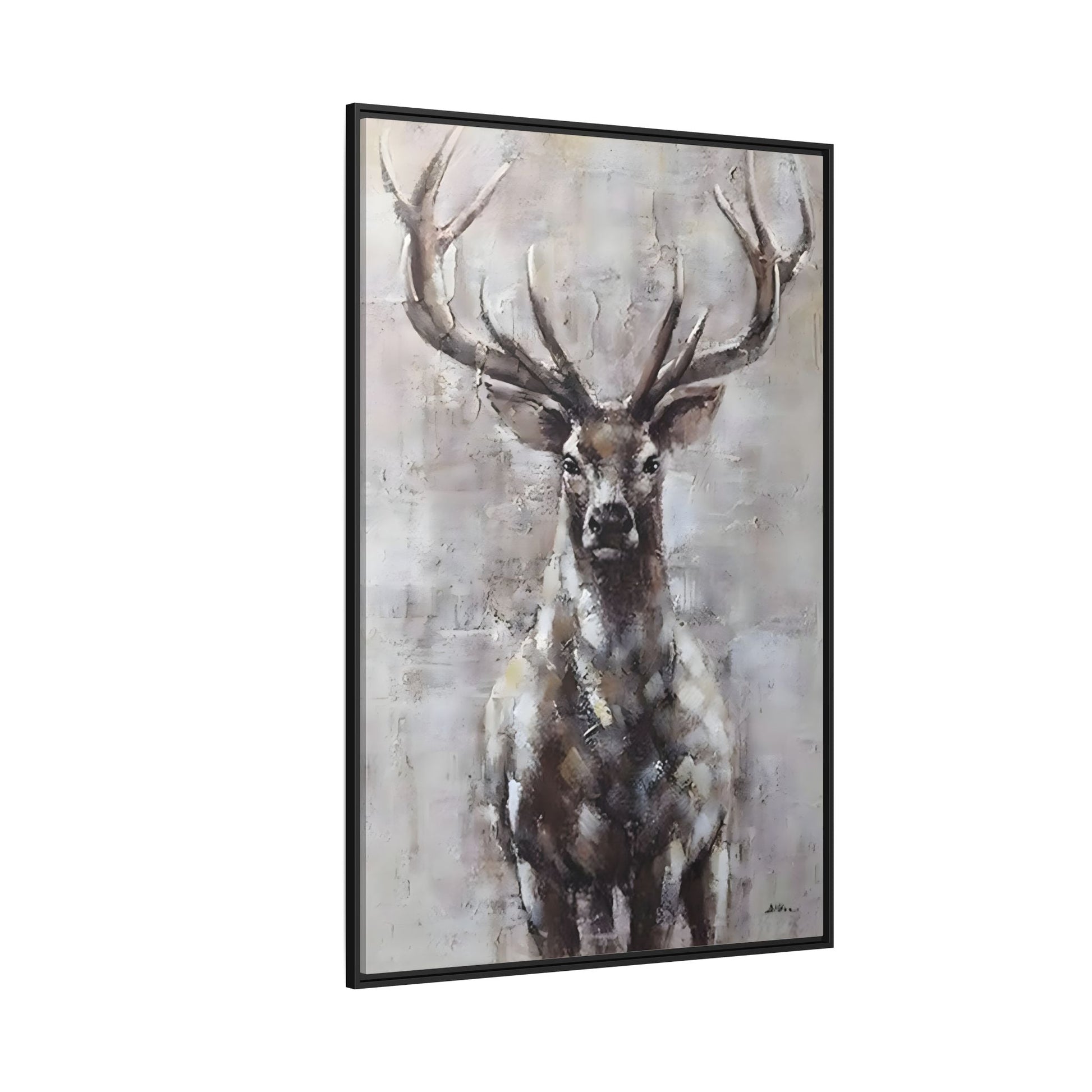 Stunning Framed Deer Canvas Art - Wall Decoration for Rustic Homes