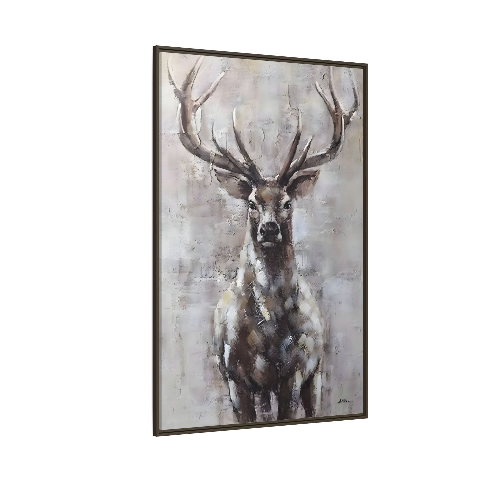Stunning Framed Deer Canvas Art - Wall Decoration for Rustic Homes