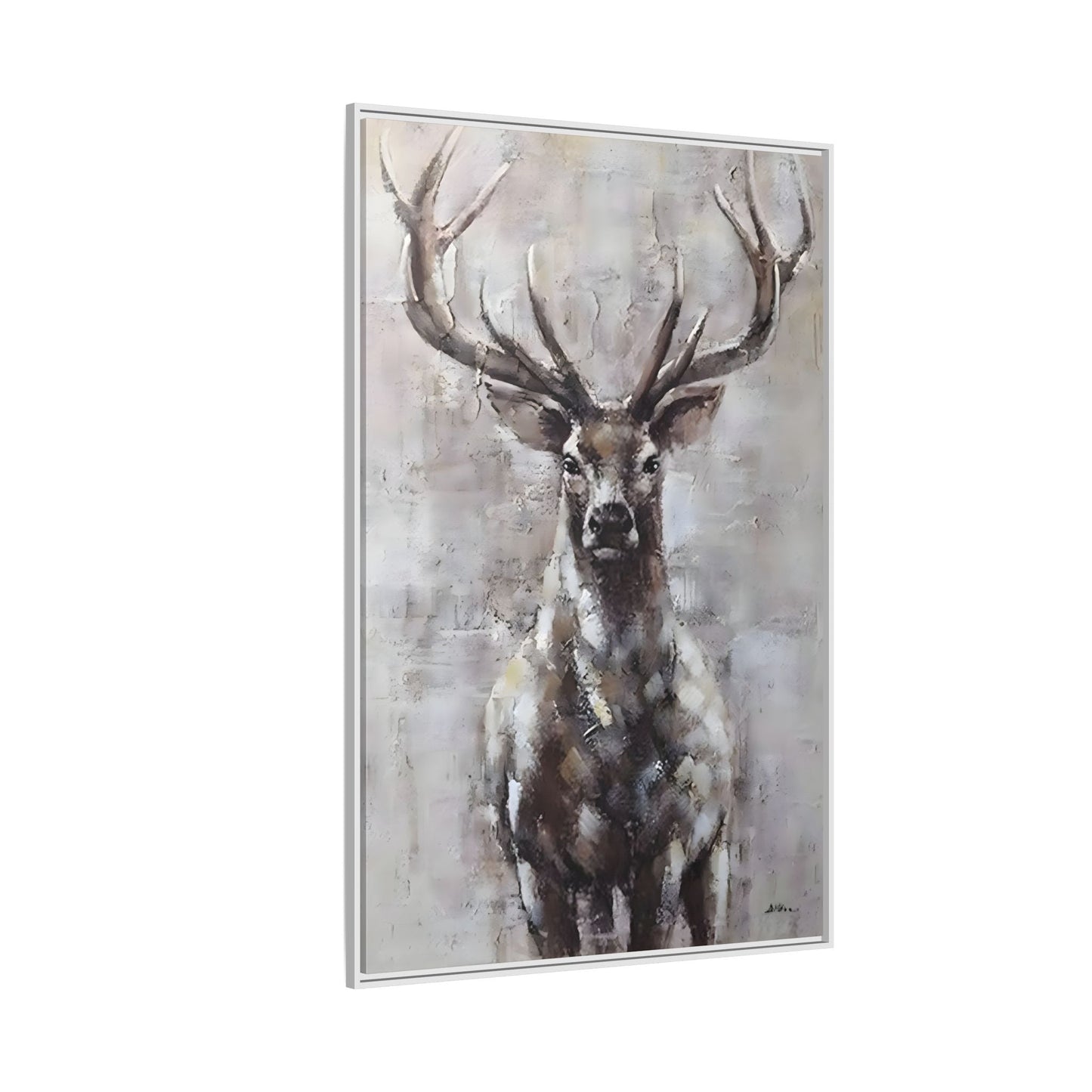 Stunning Framed Deer Canvas Art - Wall Decoration for Rustic Homes