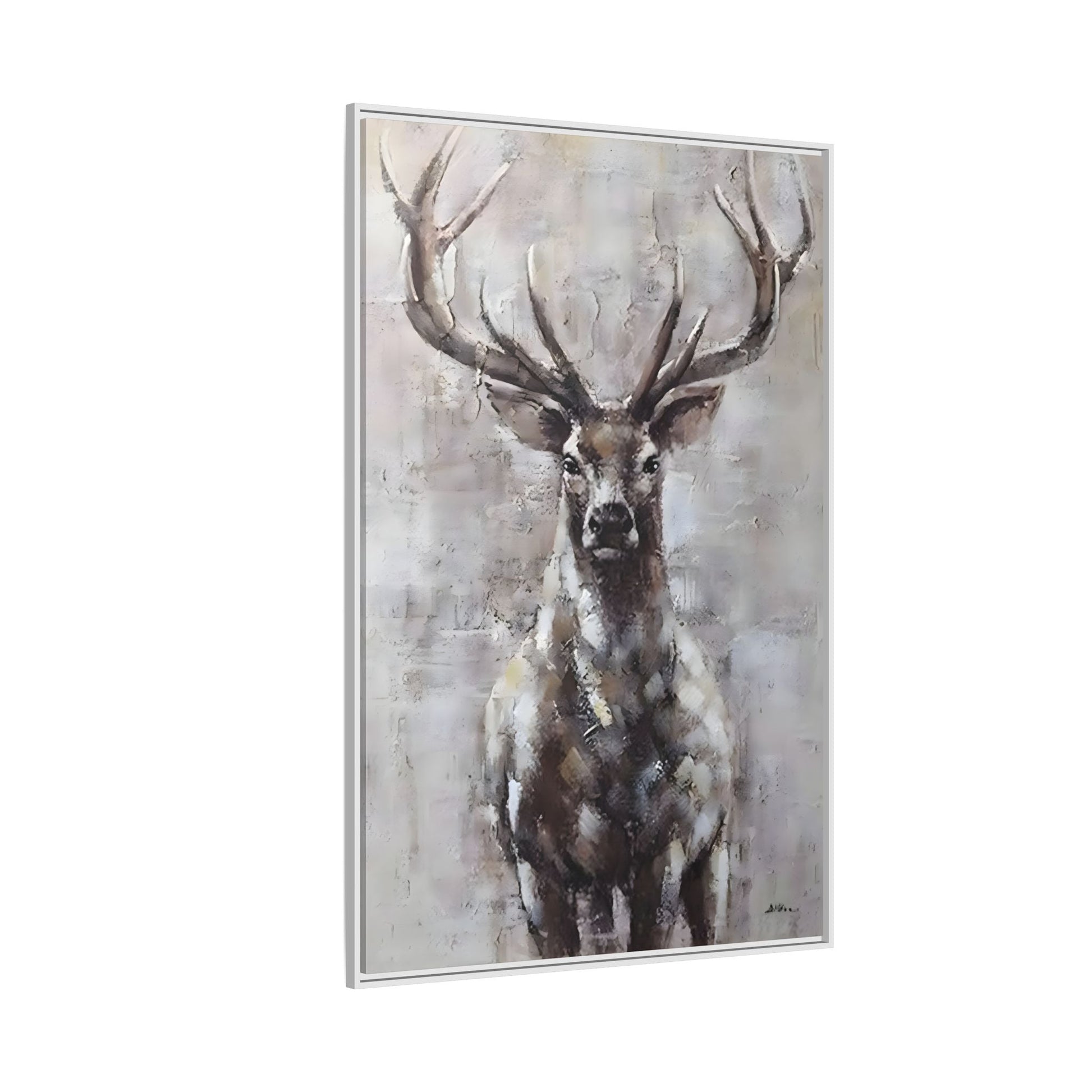 Stunning Framed Deer Canvas Art - Wall Decoration for Rustic Homes