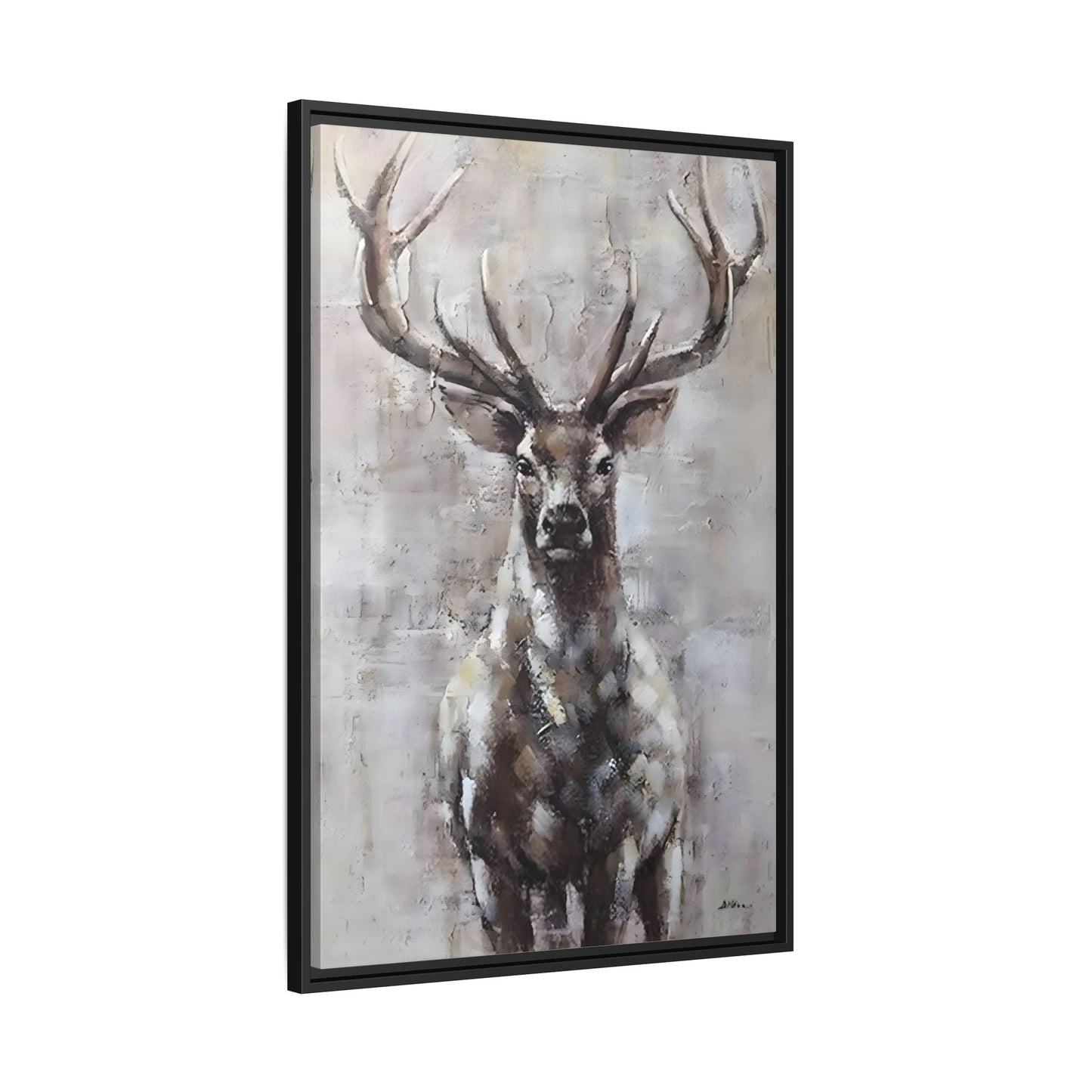 Stunning Framed Deer Canvas Art - Wall Decoration for Rustic Homes